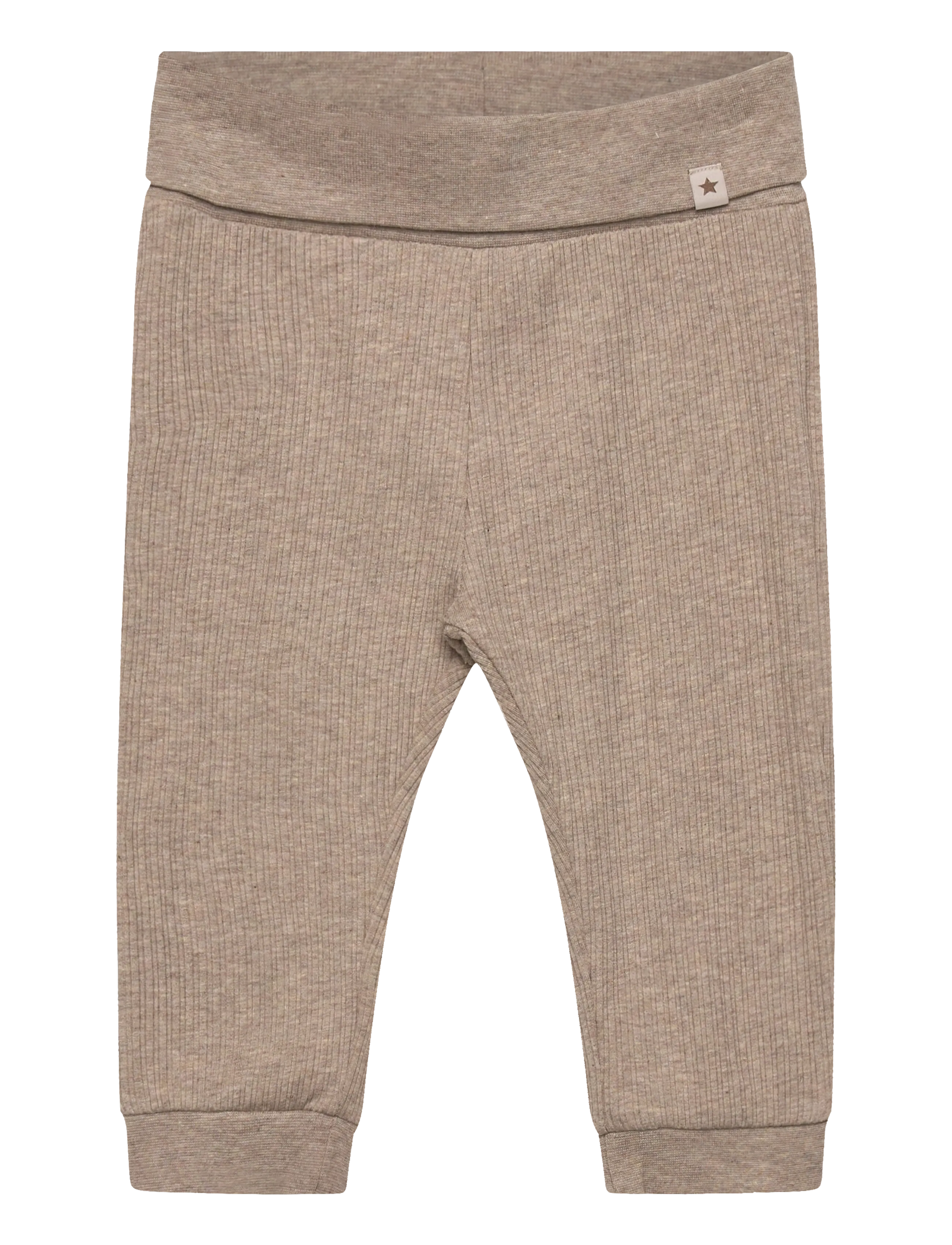 Huttelihut Pants Rib - Kleidung - WHITE PEPPER MELANGE / beige
