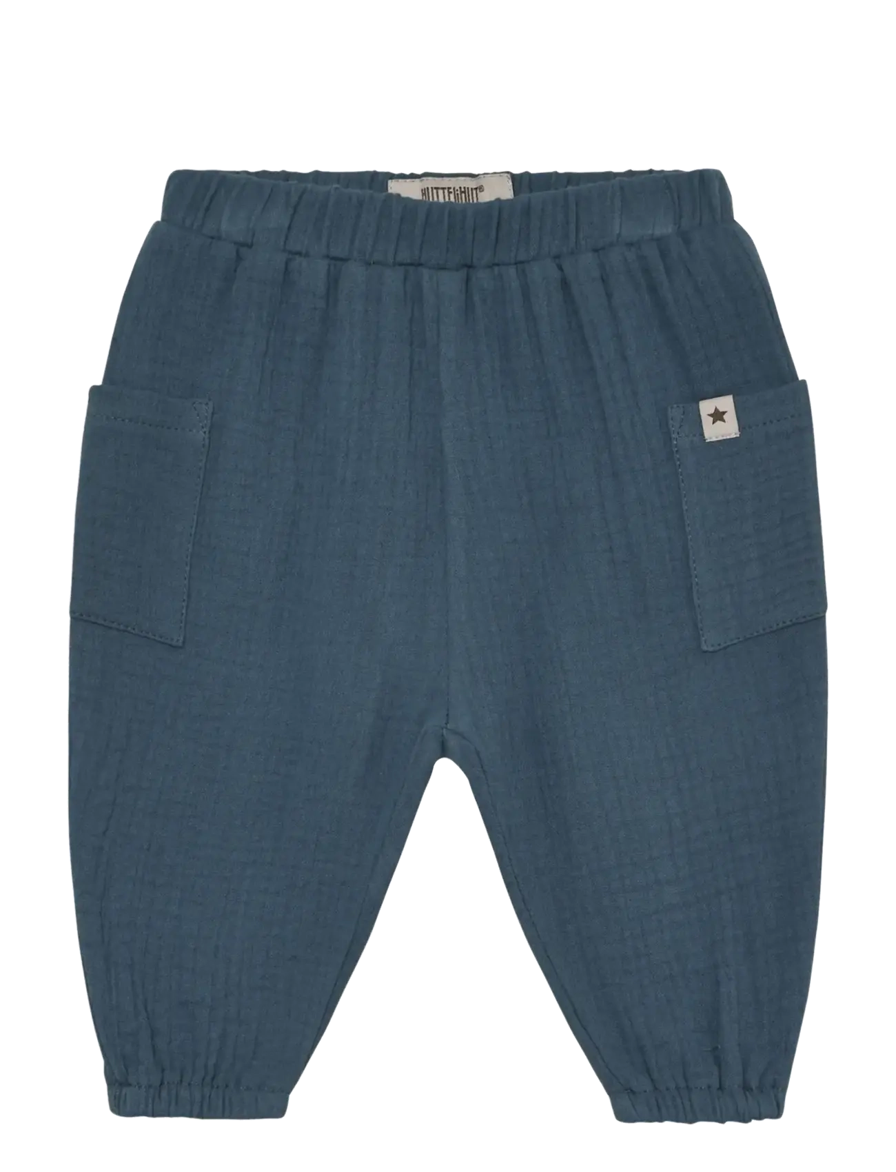 Huttelihut Pants Muslin, Børn, Musselin Bukser, Navy, Str: 68