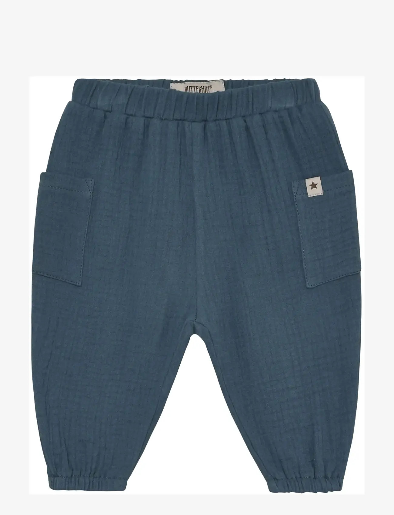Huttelihut - Pants Muslin - baby trousers - bering sea - 0