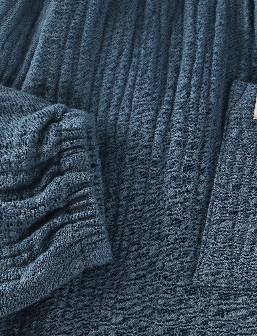 Huttelihut - Pants Muslin - baby trousers - bering sea - 2