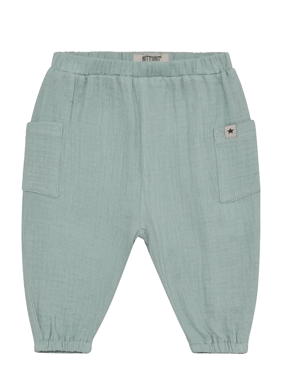 Huttelihut - Pants Muslin - babybukser - gray mist - 0
