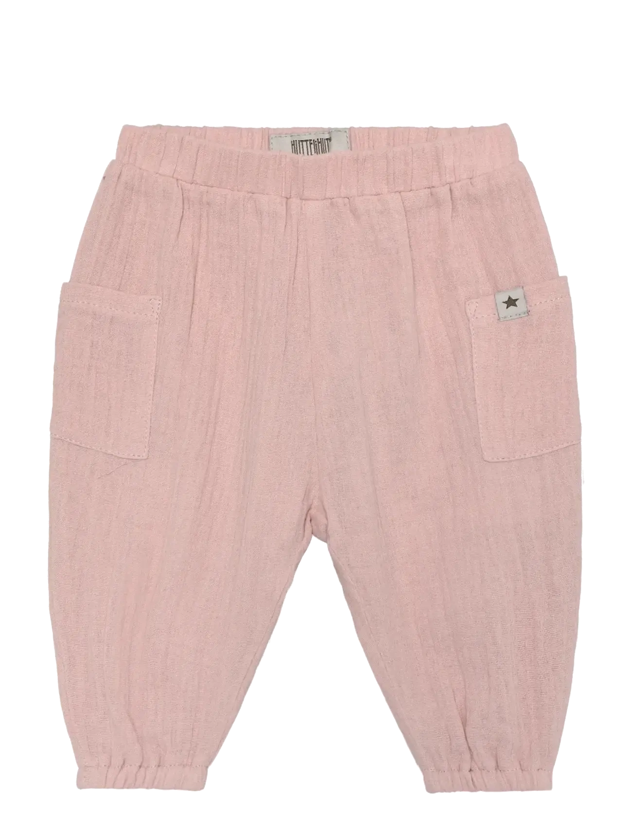 Huttelihut Pants Muslin, Børn, Musselin Bukser, Pink, Str: 68