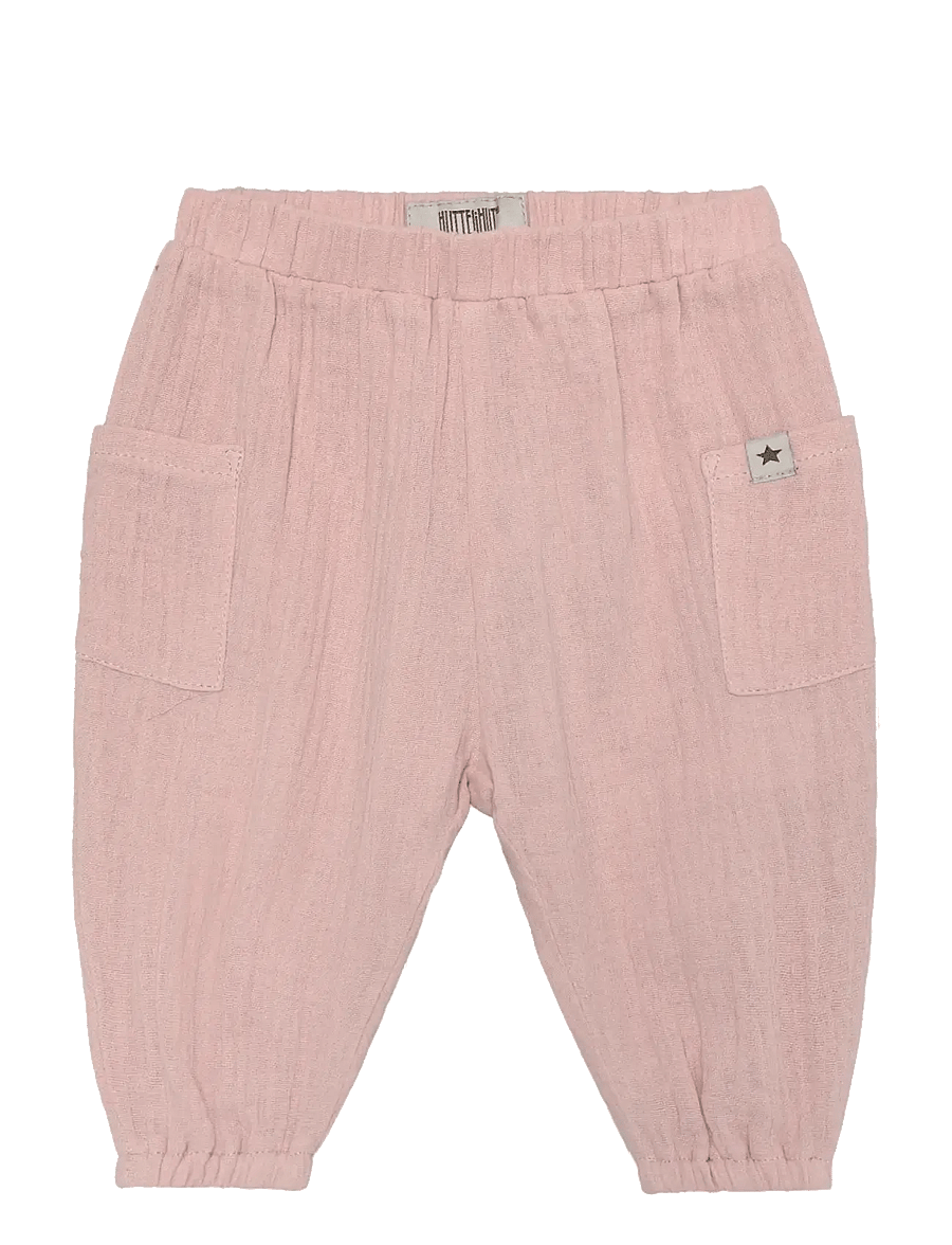 Huttelihut - Pants Muslin - beebipüksid - pale mauve - 0