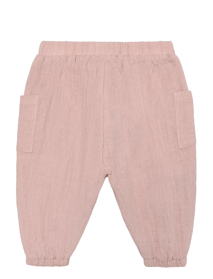 Huttelihut - Pants Muslin - beebipüksid - pale mauve - 1