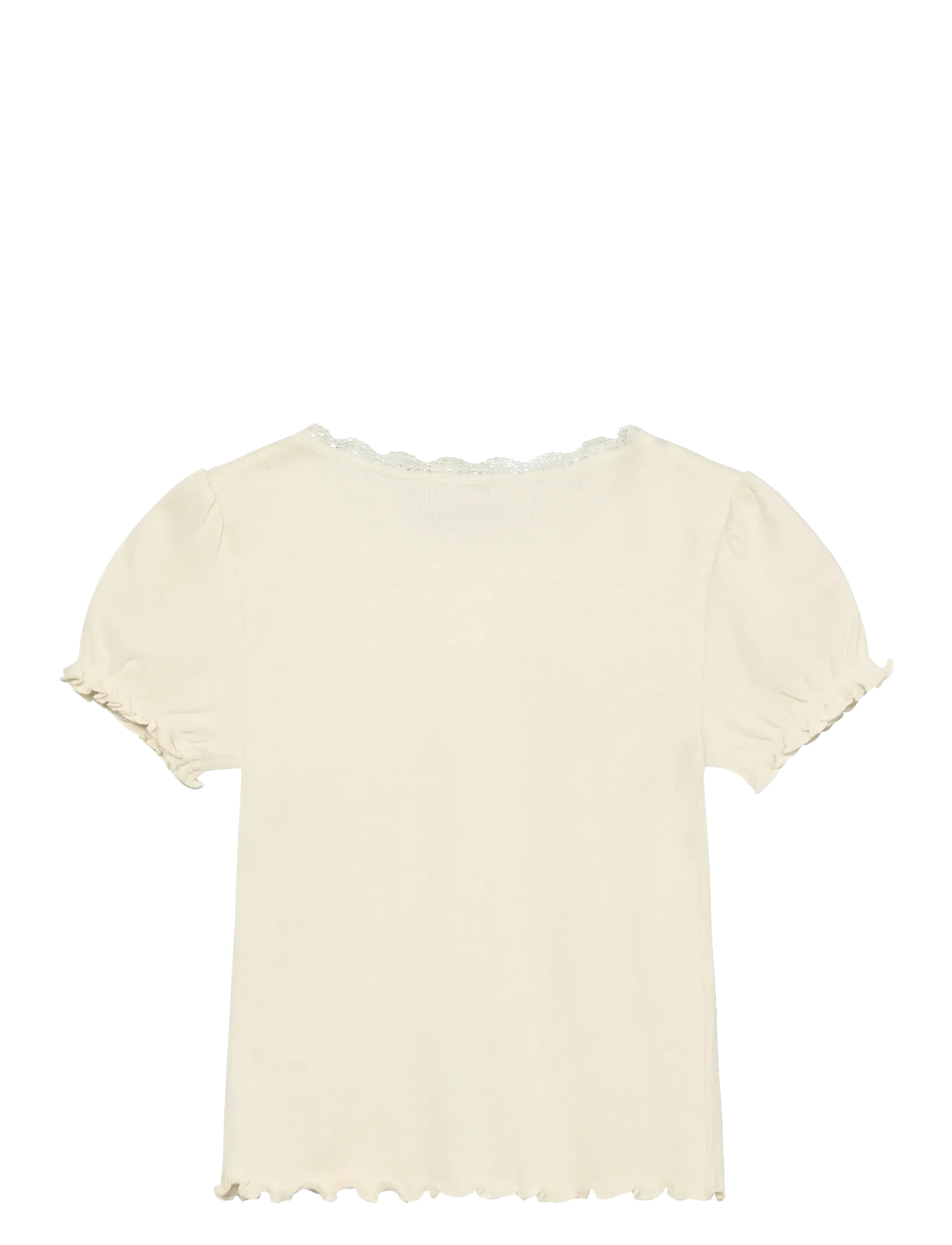 Huttelihut - T-shirt SS Rib - t-shirts à manches courtes - antique white - 1