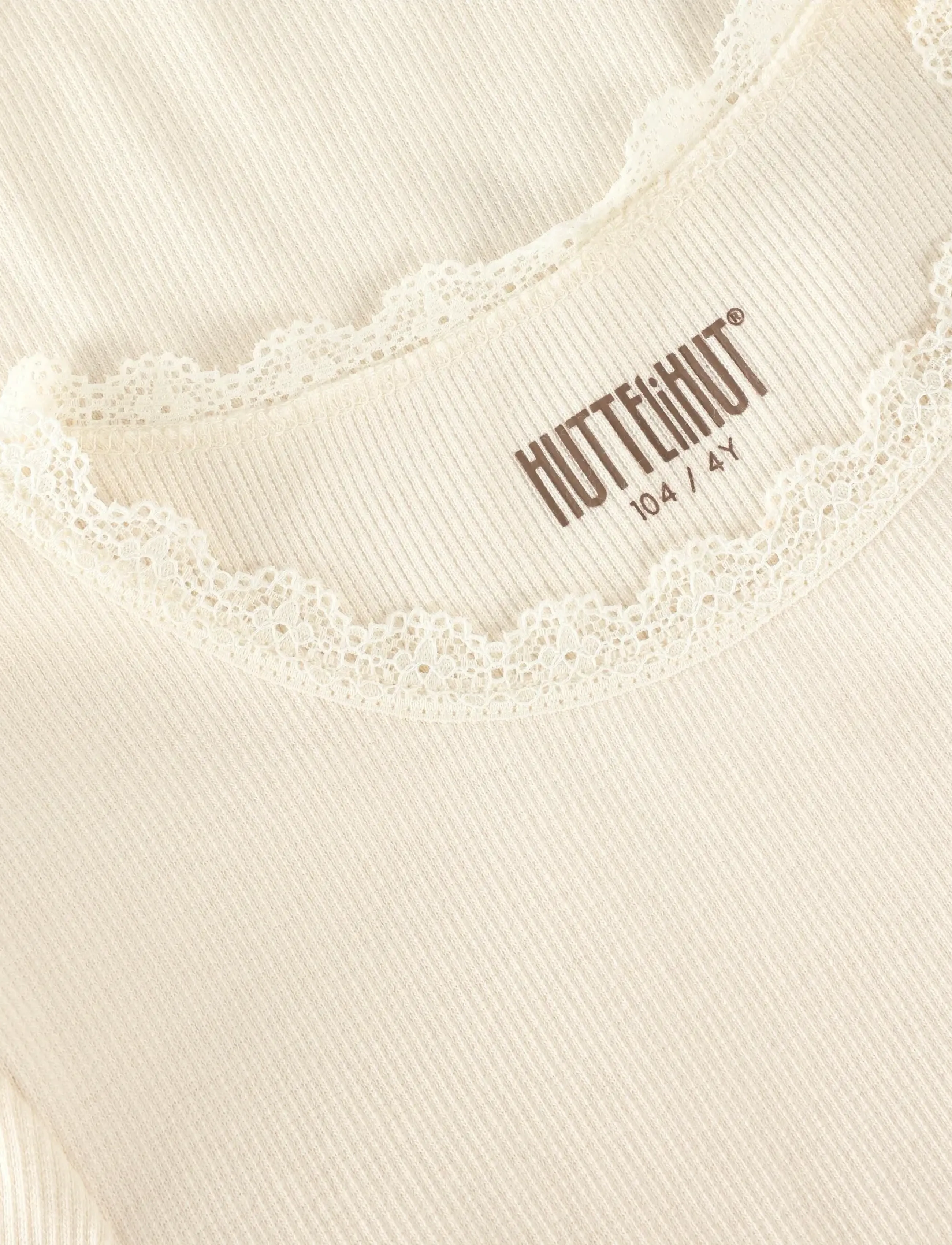 Huttelihut - T-shirt SS Rib - t-shirts à manches courtes - antique white - 2