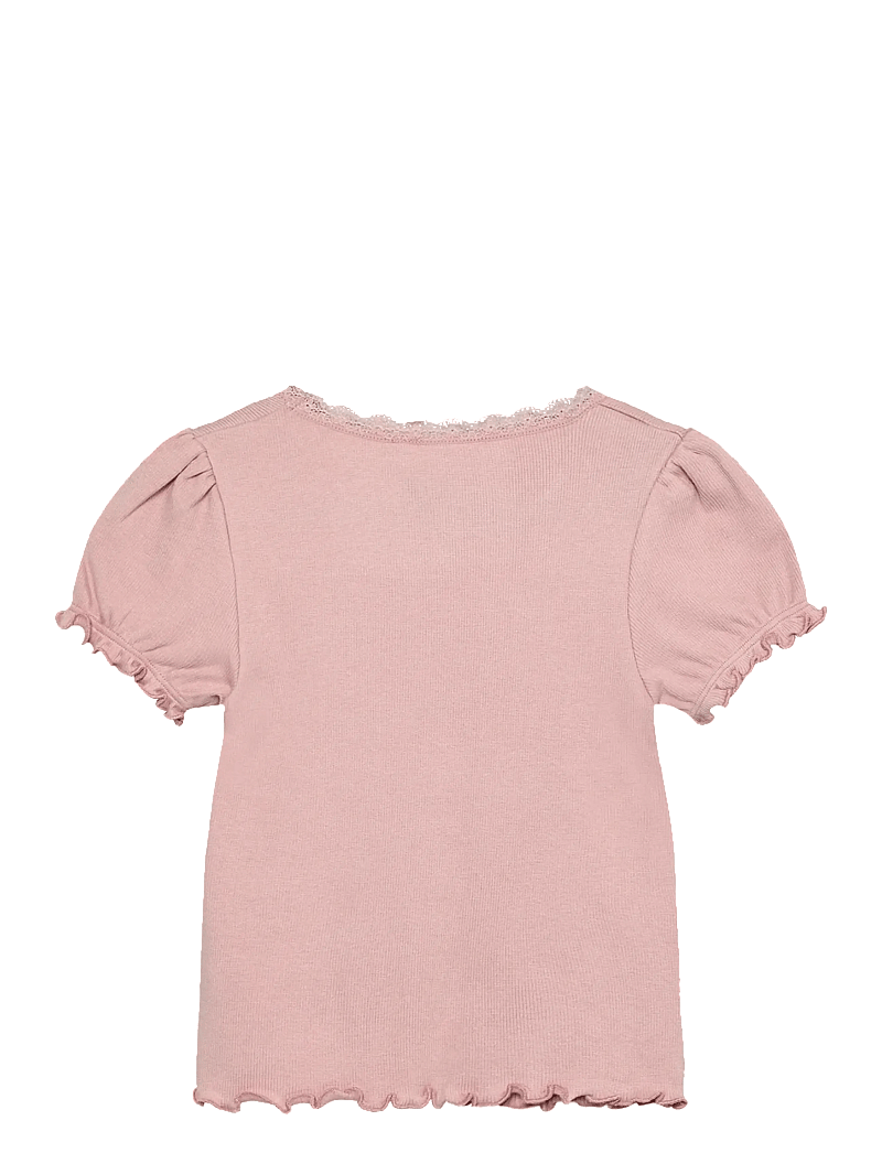 Huttelihut - T-shirt SS Rib - lühikeste varrukatega t-särgid - pale mauve - 1