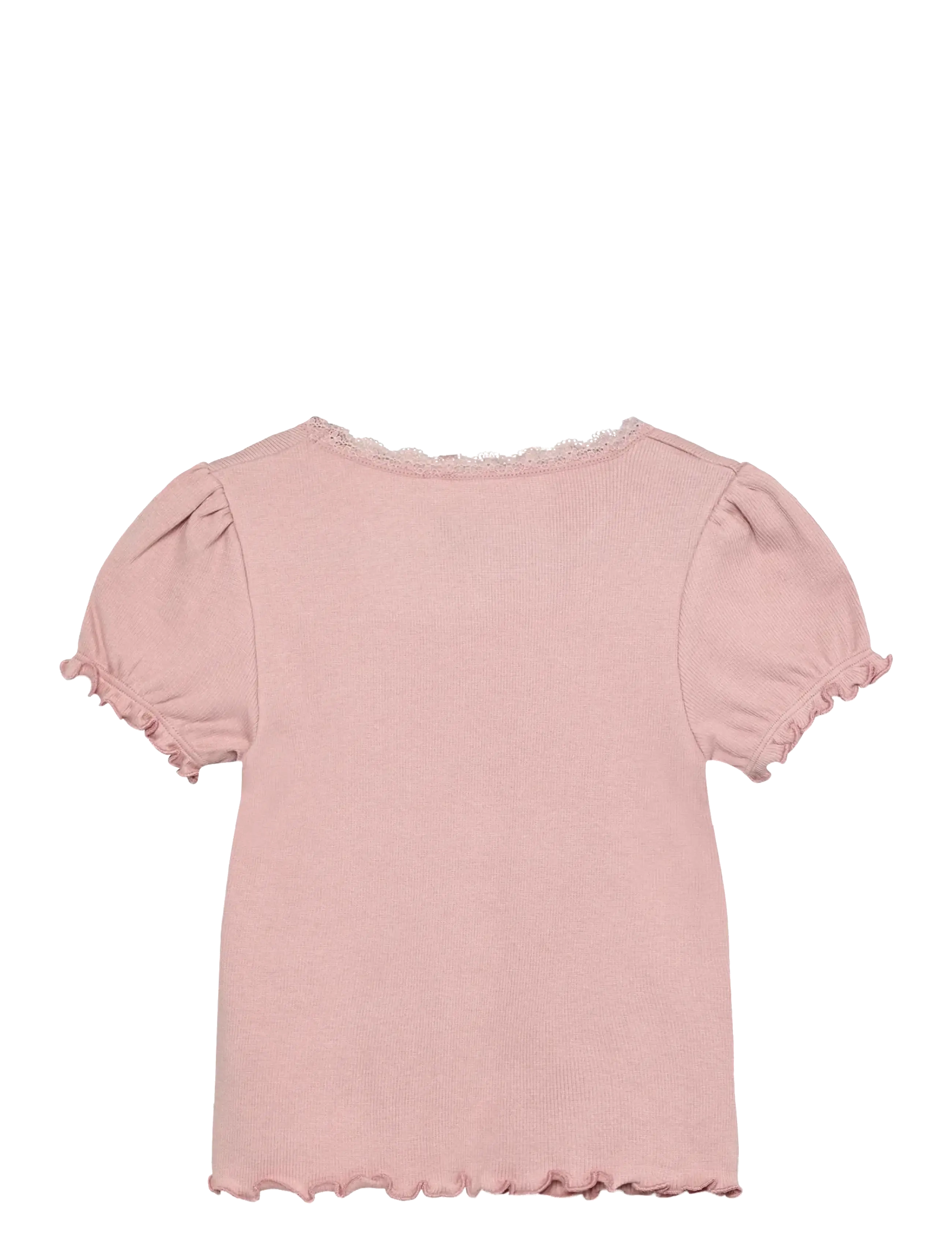 Huttelihut - T-shirt SS Rib - short-sleeved t-shirts - pale mauve - 1