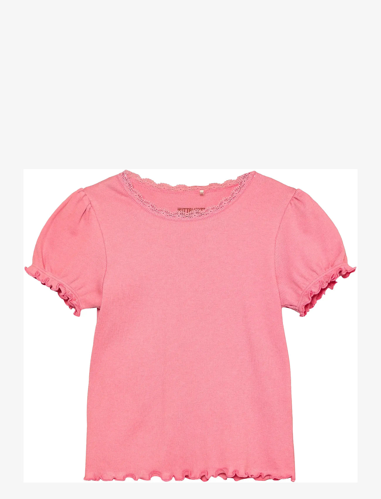 Huttelihut - T-shirt SS Rib - short-sleeved t-shirts - plumeria - 0