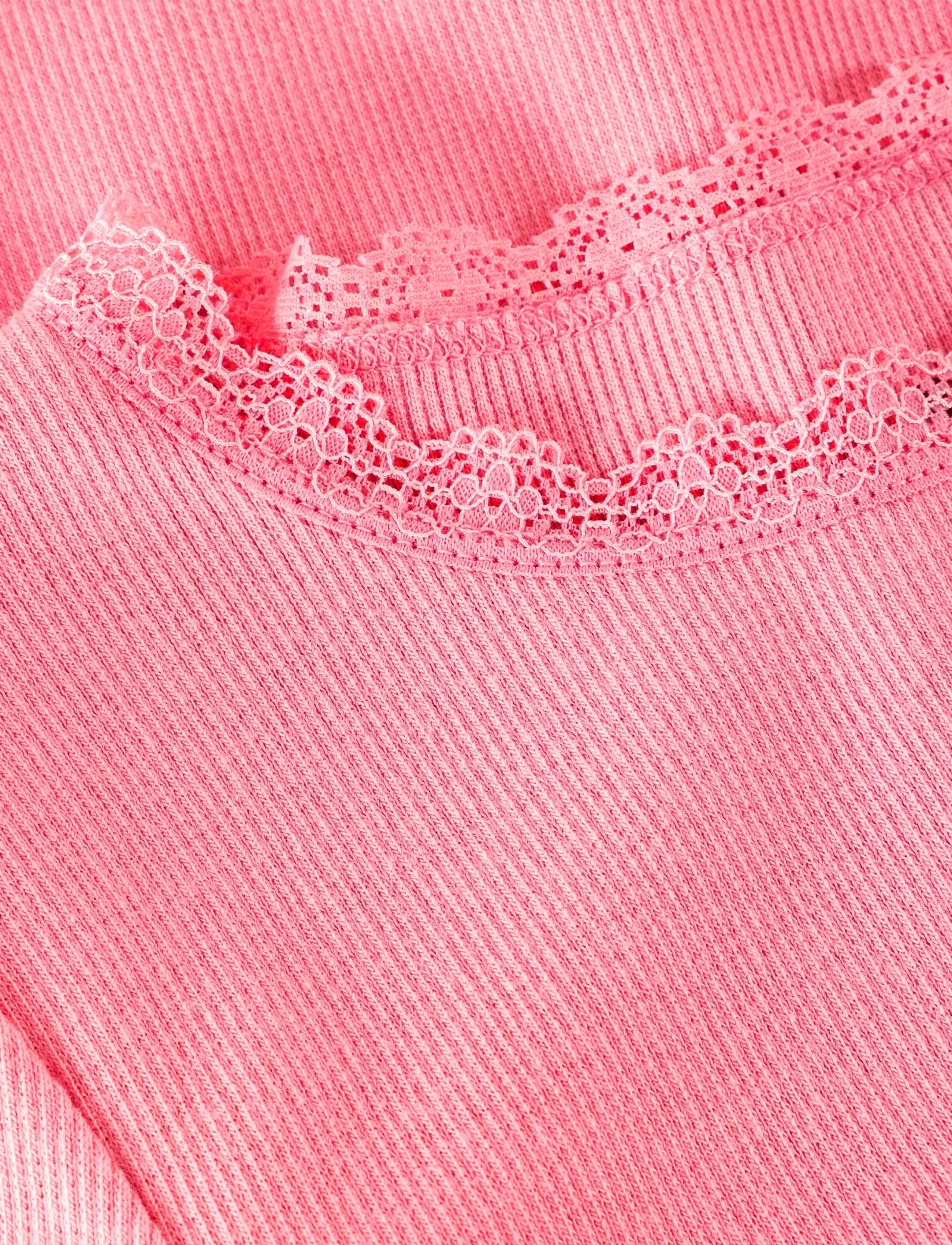 Huttelihut - T-shirt SS Rib - korte mouwen - plumeria - 2