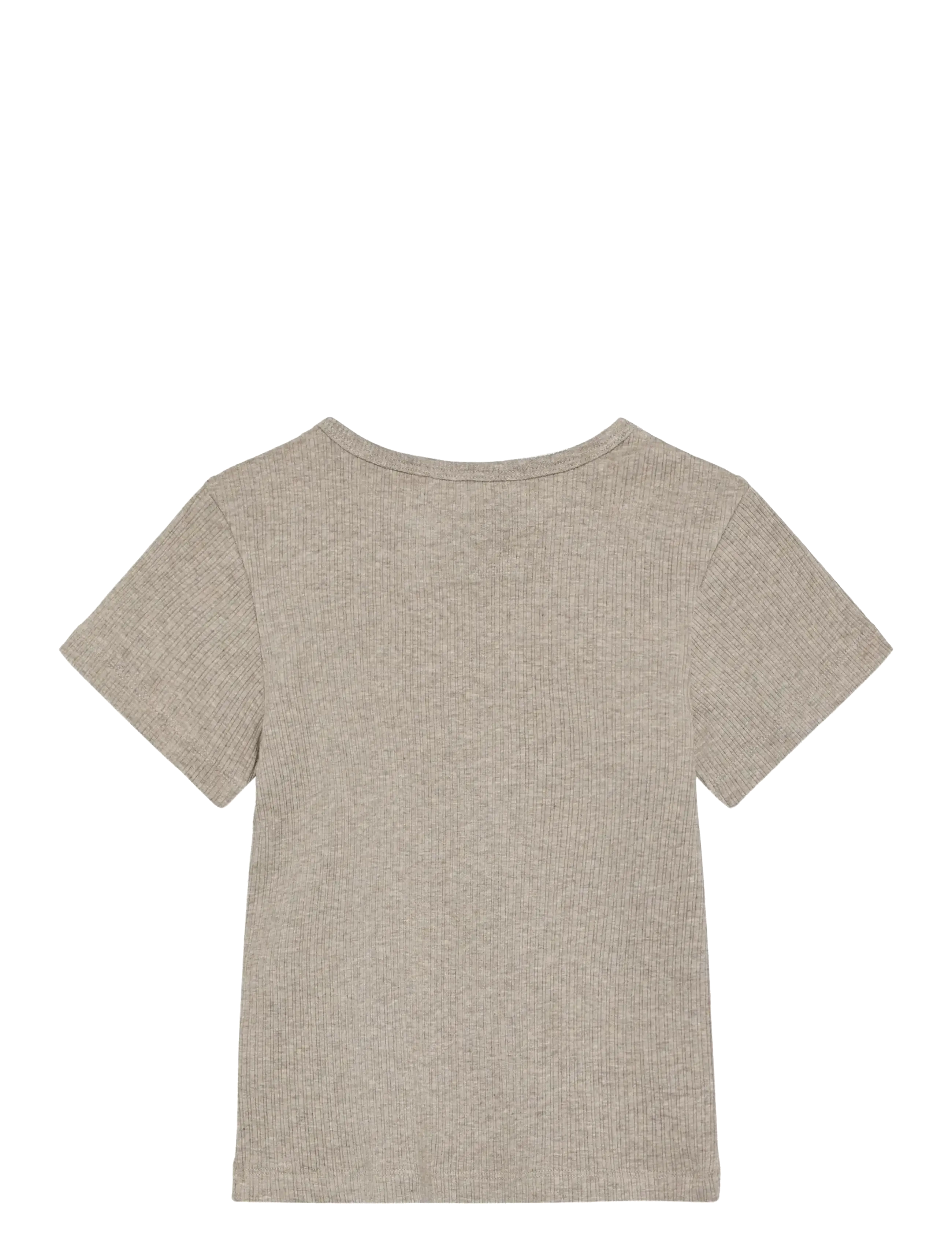 Huttelihut - T-shirt SS Rib - kurzärmelige - white pepper melange - 1