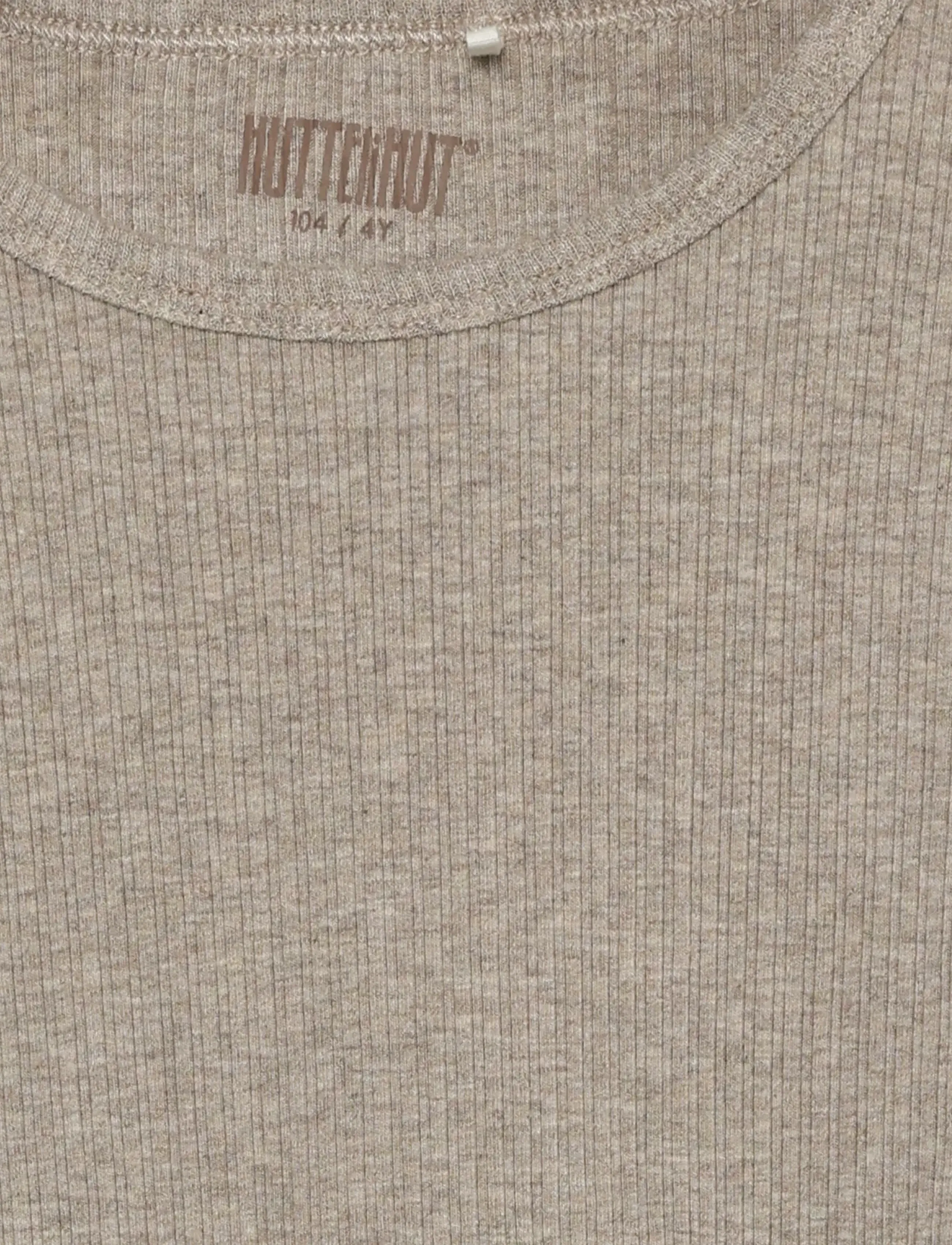 Huttelihut - T-shirt SS Rib - kortærmede - white pepper melange - 2