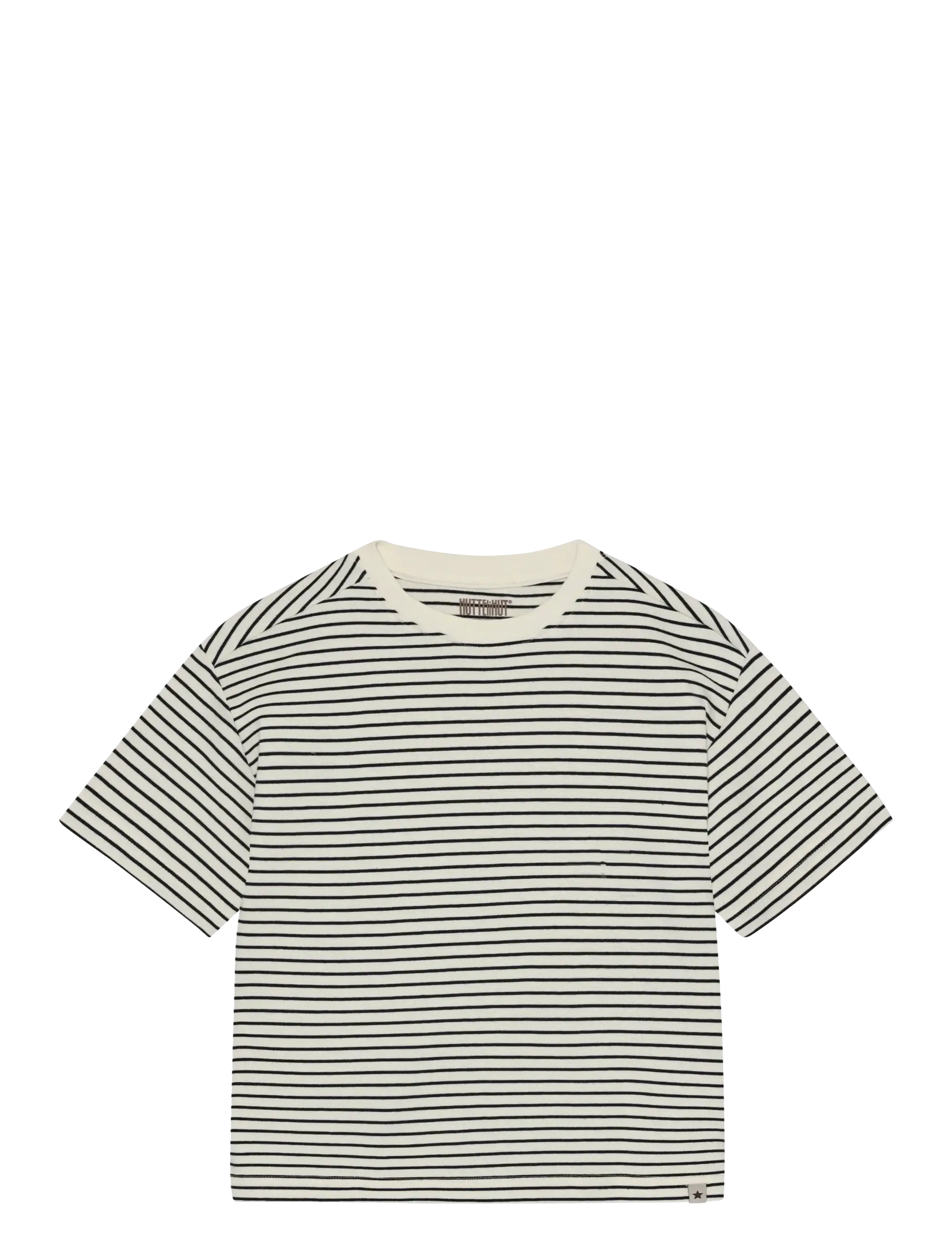 Huttelihut T-shirt SS YD Stripe - 4 for 3 - NAVY BLAZER / cream