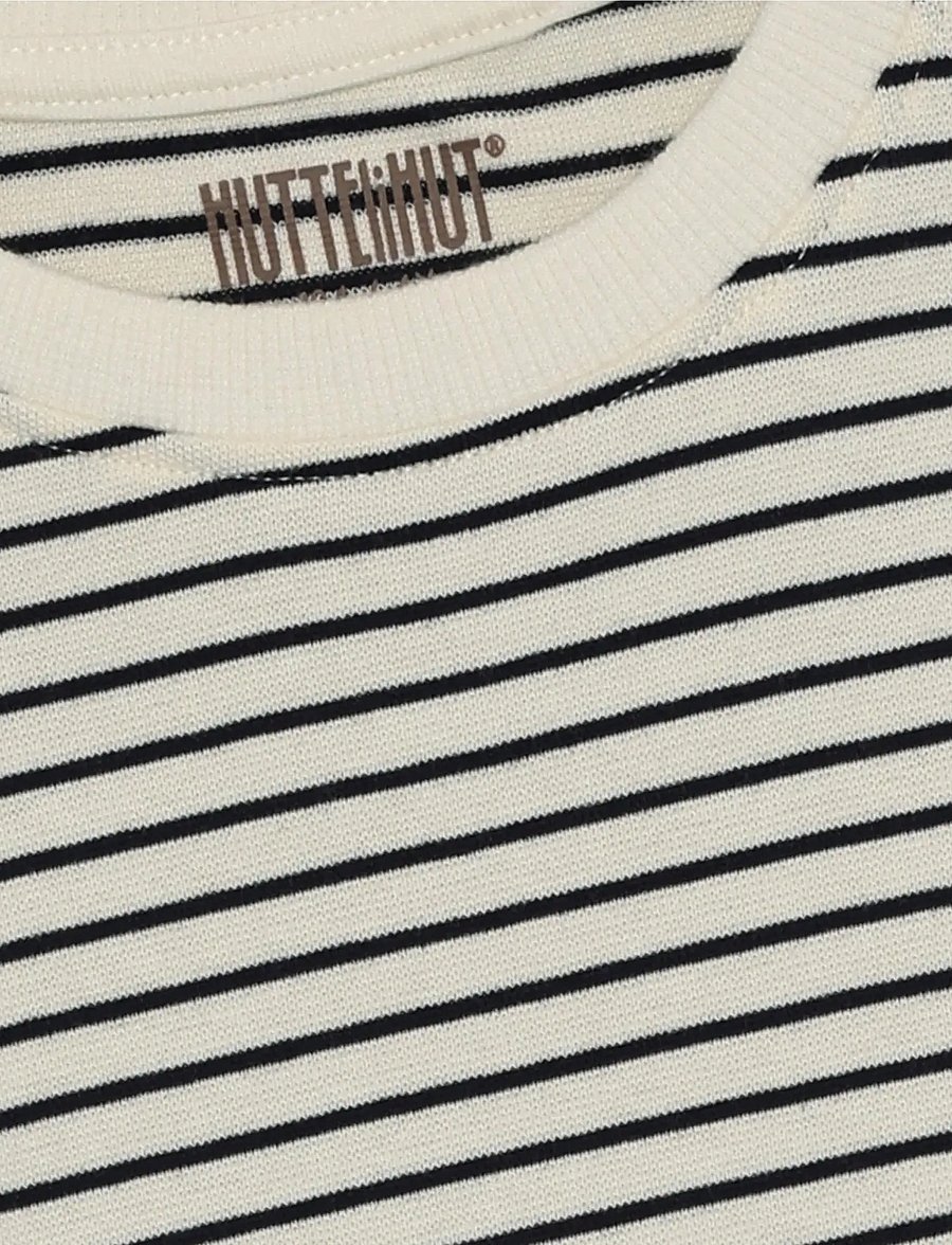 Huttelihut - T-shirt SS YD Stripe - lyhythihaiset t-paidat - navy blazer - 2