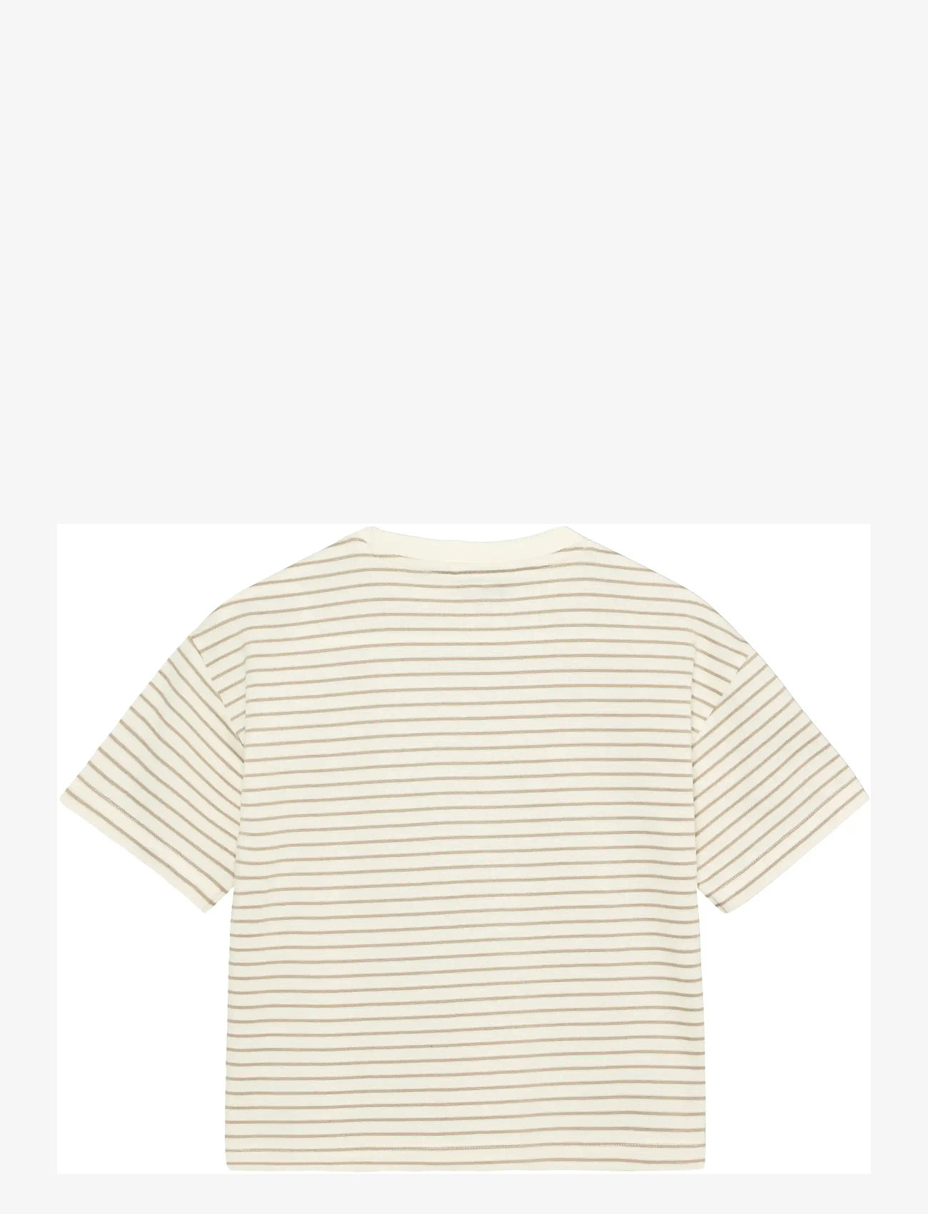 Huttelihut - T-shirt SS YD Stripe - kortärmade t-shirts - white pepper - 1