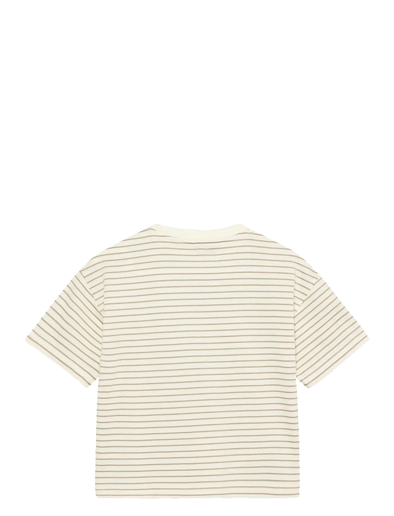 Huttelihut - T-shirt SS YD Stripe - kortärmade t-shirts - white pepper - 1