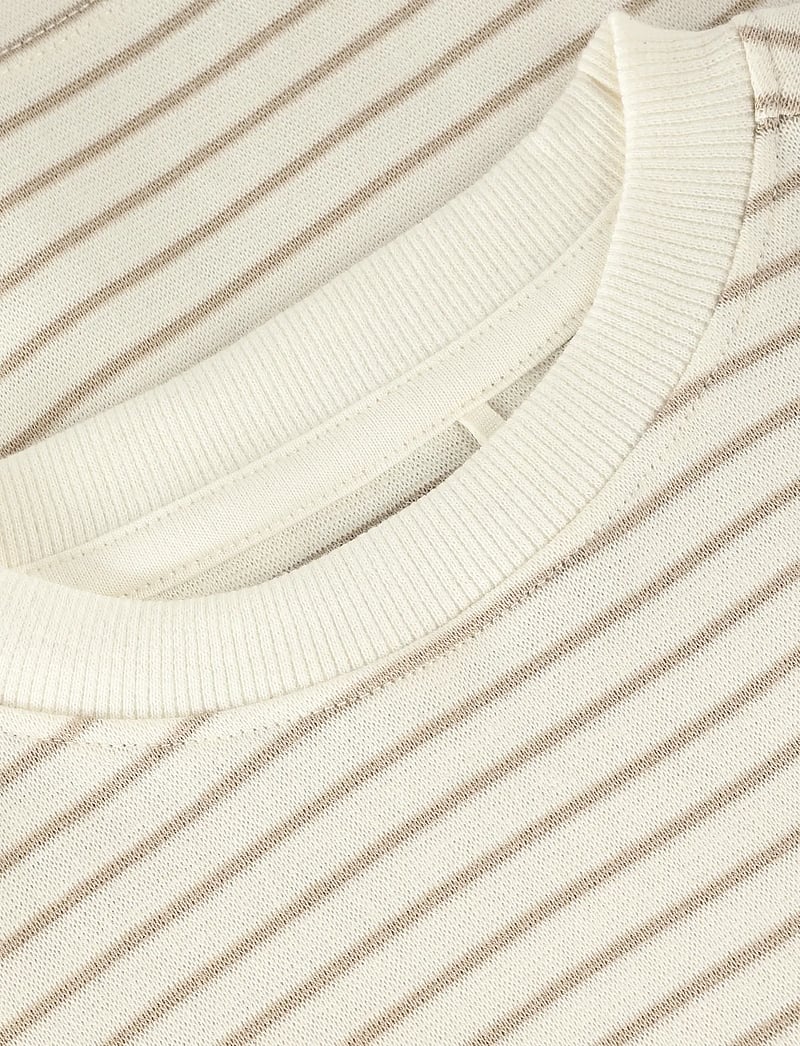 Huttelihut - T-shirt SS YD Stripe - kortärmade t-shirts - white pepper - 2