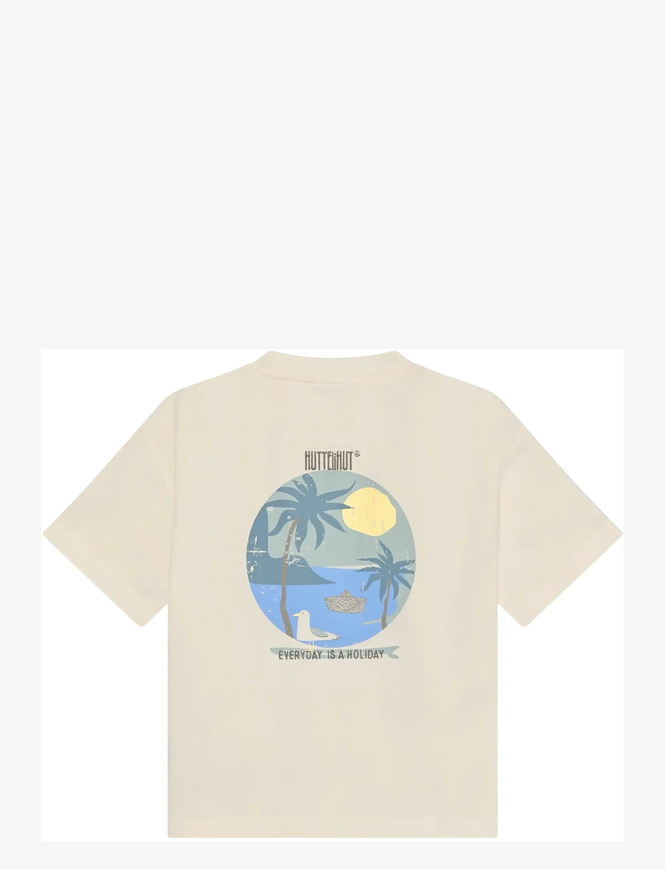 Huttelihut - T-Shirt SS - kortärmade t-shirts - antique white - 1
