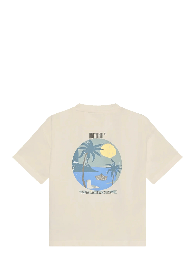 Huttelihut - T-Shirt SS - kortärmade t-shirts - antique white - 1