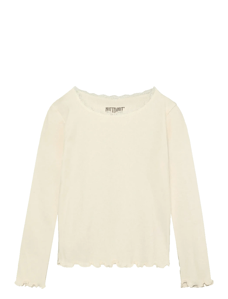Huttelihut - T-shirt LS Rib - blusen & tuniken - antique white - 0