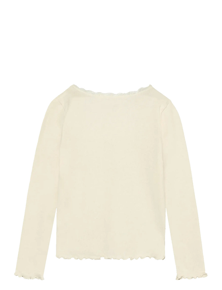 Huttelihut - T-shirt LS Rib - blusar & tunikor - antique white - 1