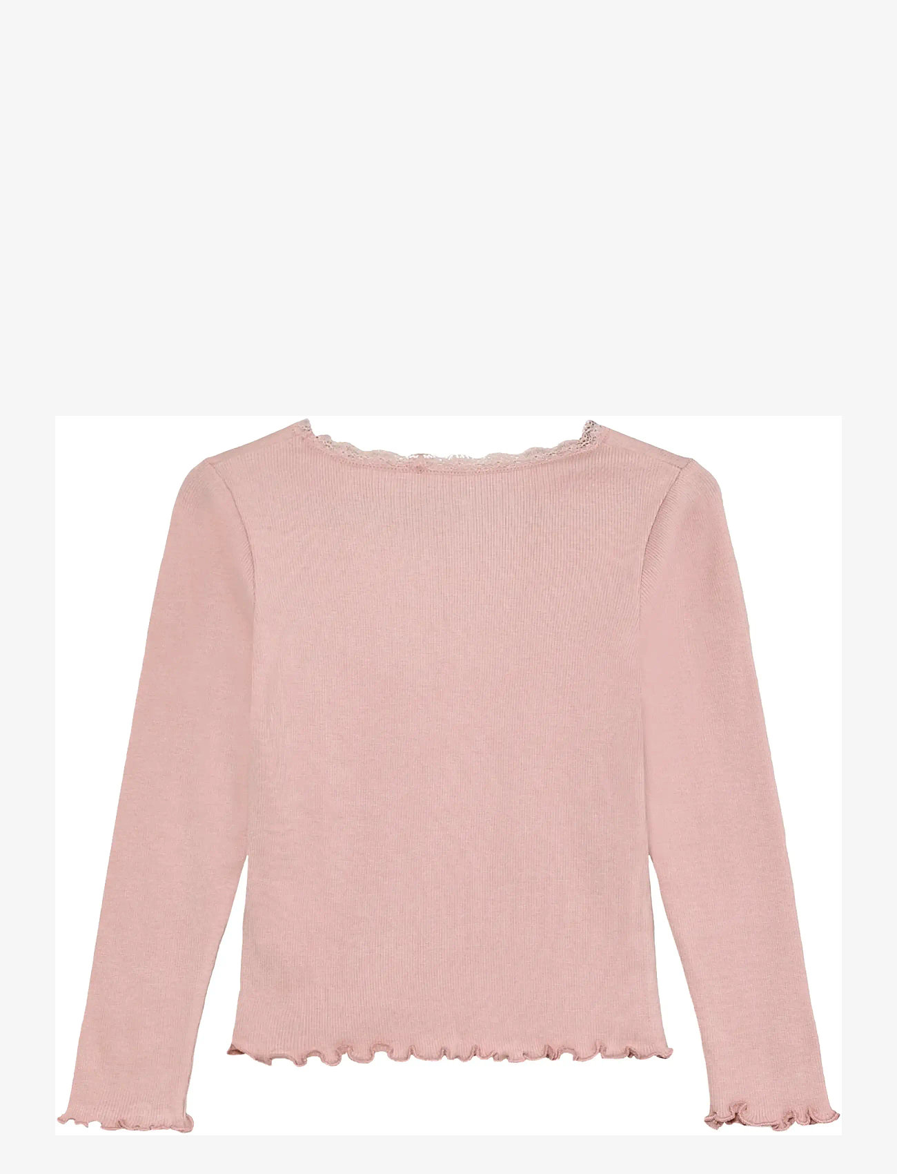 Huttelihut - T-shirt LS Rib - blusen & tuniken - pale mauve - 1