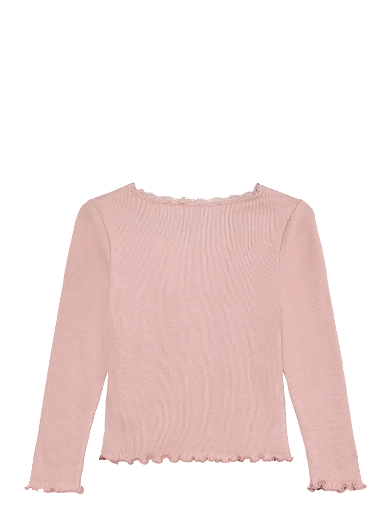 Huttelihut - T-shirt LS Rib - blusen & tuniken - pale mauve - 1