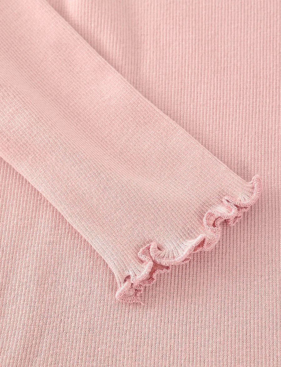 Huttelihut - T-shirt LS Rib - blusar & tunikor - pale mauve - 2