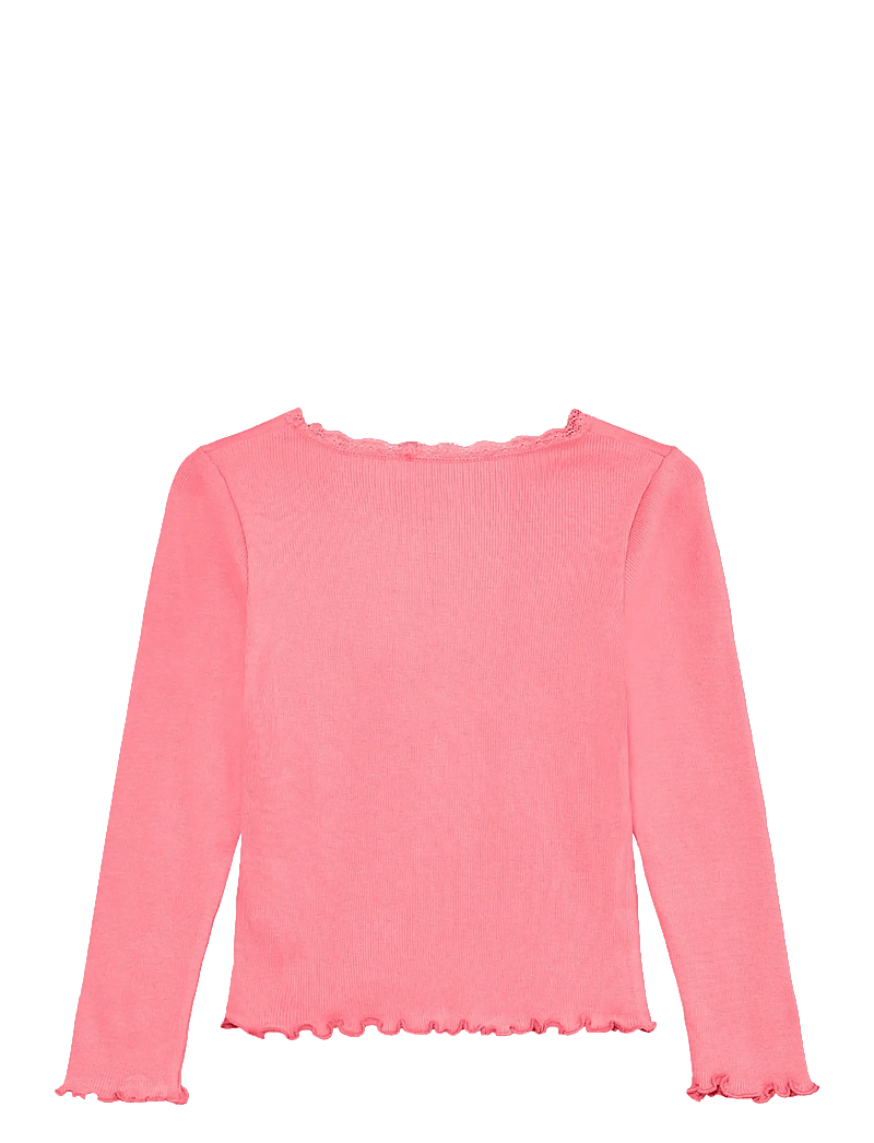 Huttelihut - T-shirt LS Rib - blusen & tuniken - plumeria - 1