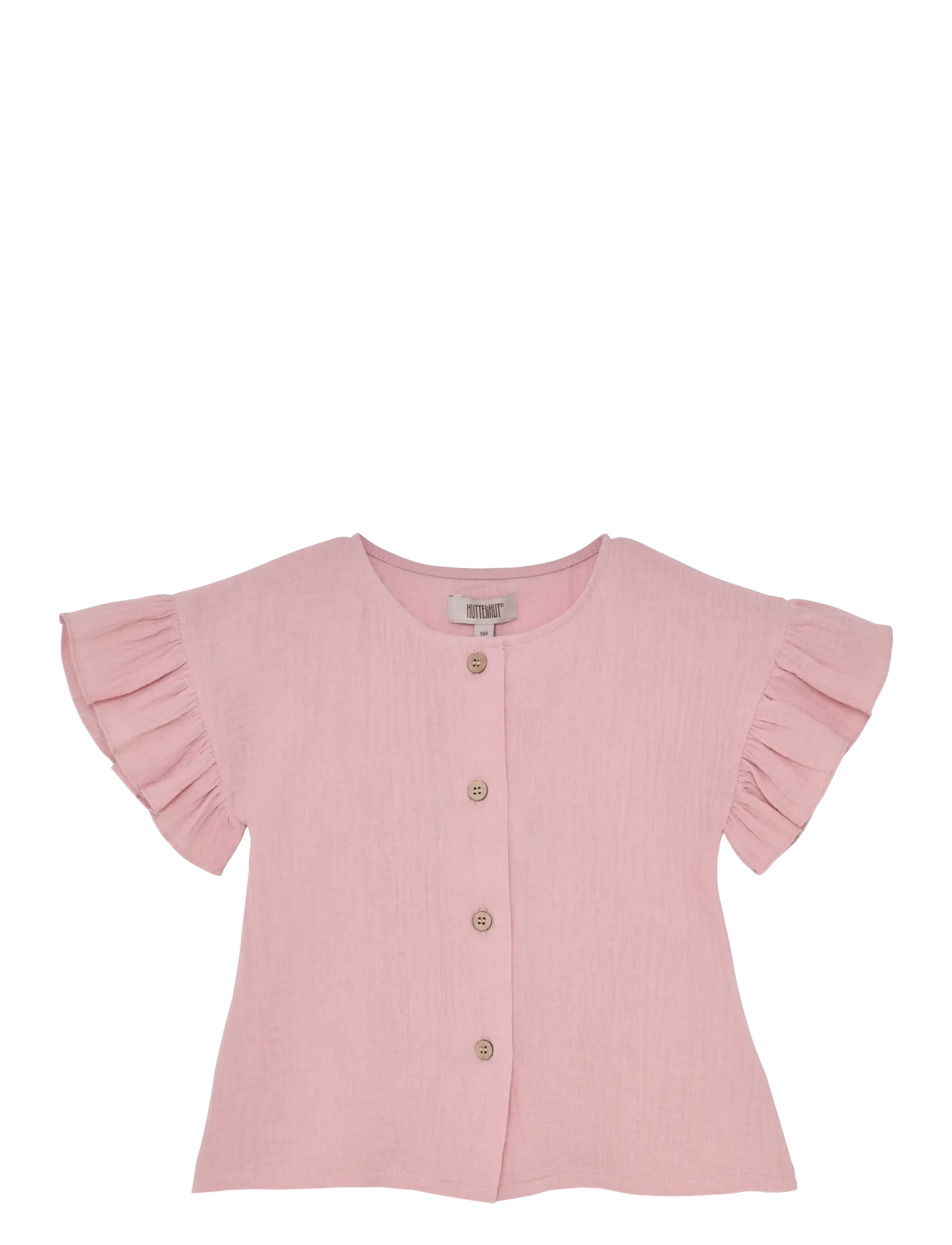 HUTTELIHUT Bluse Ss Muslin Pink - 116 - Kinder