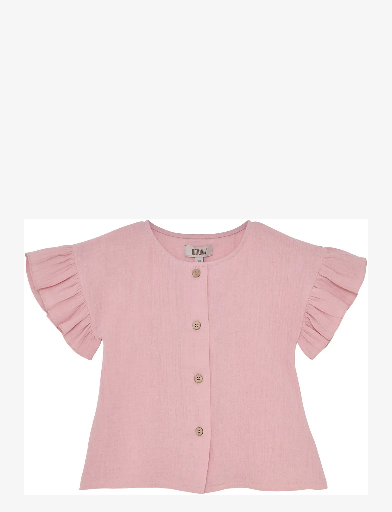 Huttelihut - Blouse SS Muslin - pluusid ja tuunikad - pale mauve - 0