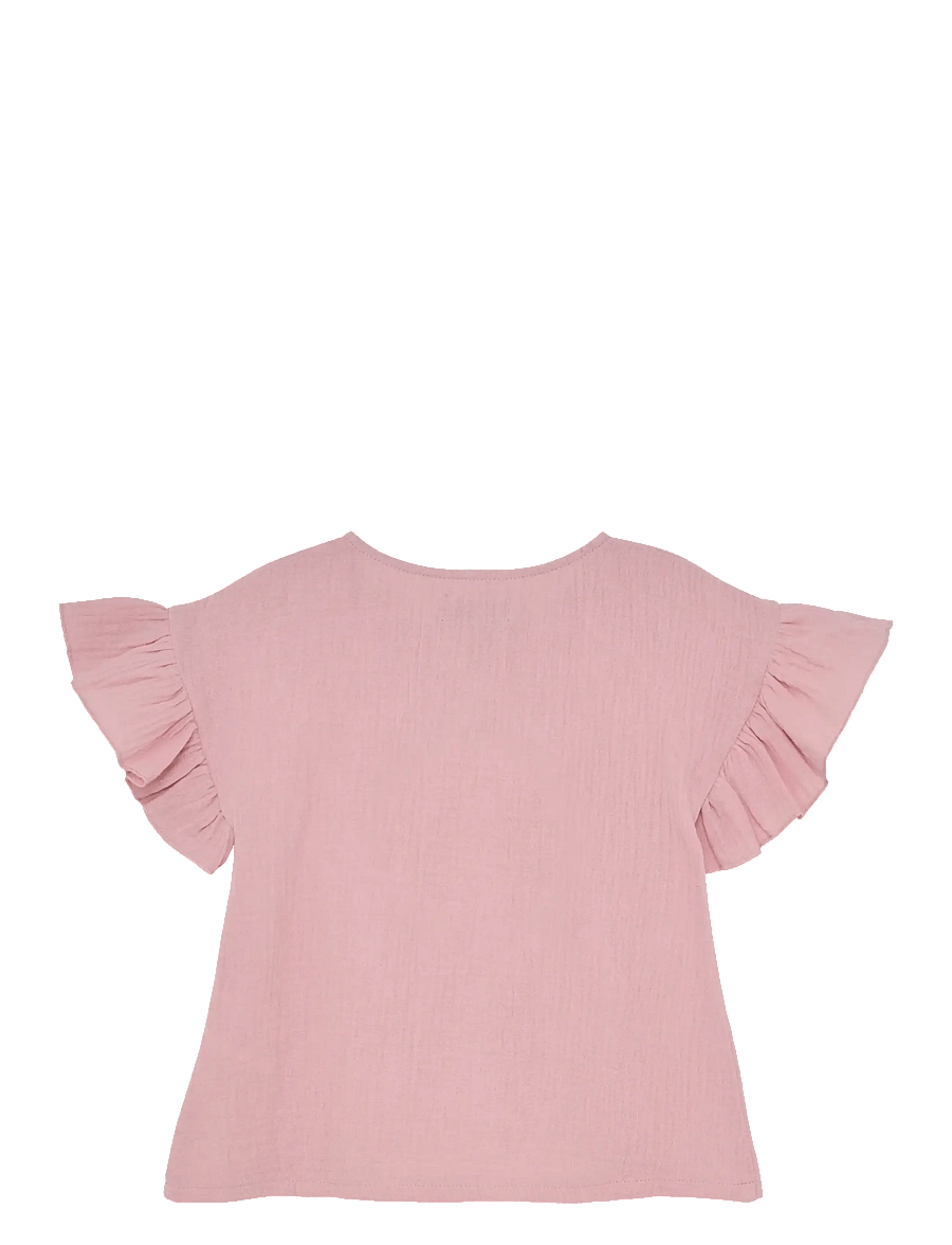 Huttelihut - Blouse SS Muslin - blouses & tunics - pale mauve - 1