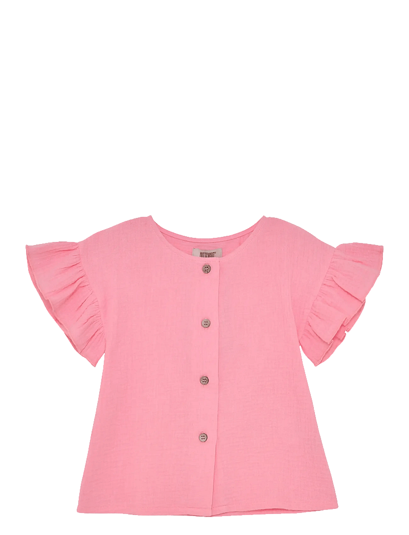 Huttelihut - Blouse SS Muslin - blusen & tuniken - plumeria - 0