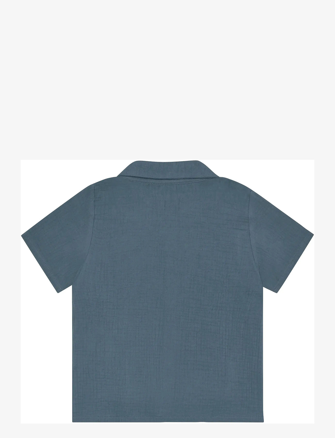 Huttelihut - Shirt SS Muslin - lühikeste varrukatega särgid - bering sea - 1