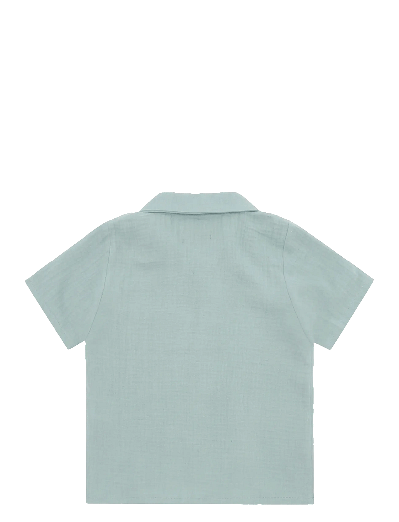 Huttelihut - Shirt SS Muslin - kurzärmlige hemden - gray mist - 1