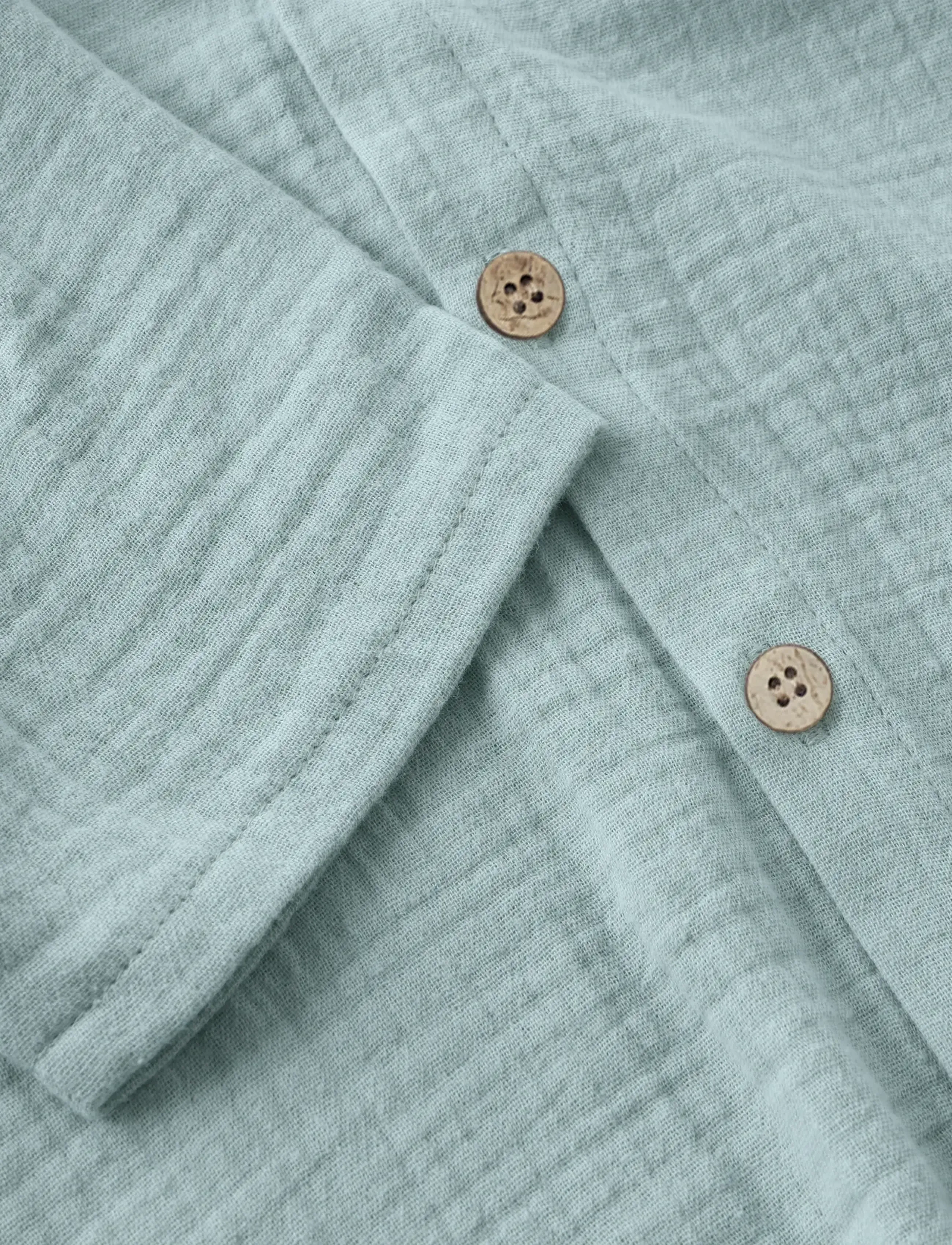 Huttelihut - Shirt SS Muslin - kortærmede skjorter - gray mist - 2