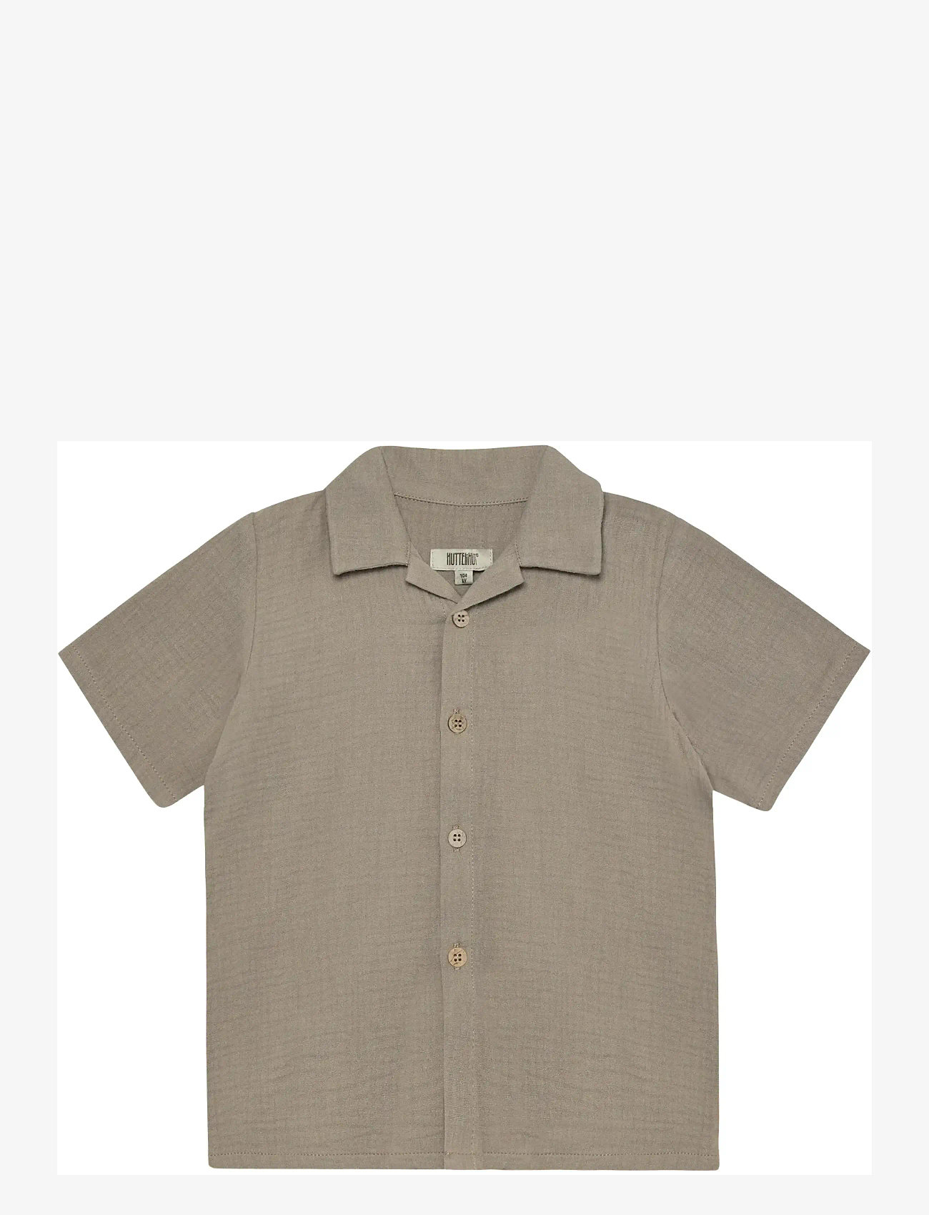Huttelihut - Shirt SS Muslin - kortærmede skjorter - moon rock - 1