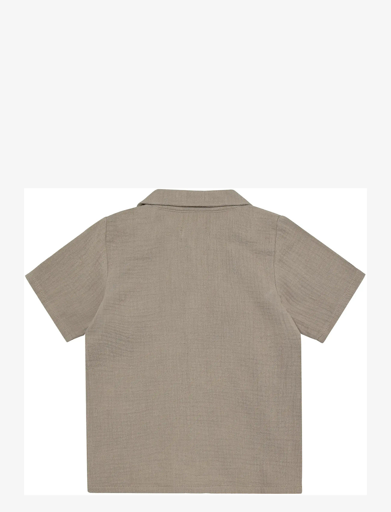 Huttelihut - Shirt SS Muslin - kortærmede skjorter - moon rock - 2