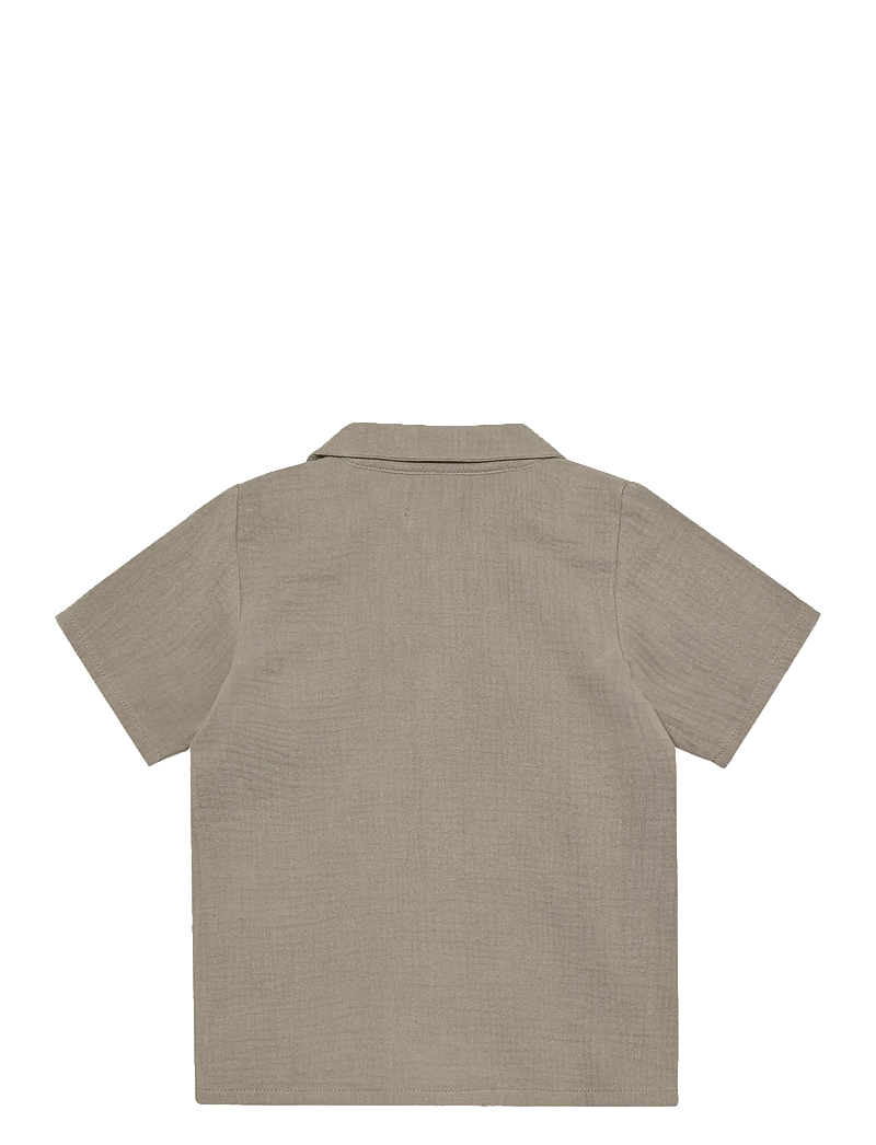 Huttelihut - Shirt SS Muslin - kortærmede skjorter - moon rock - 2