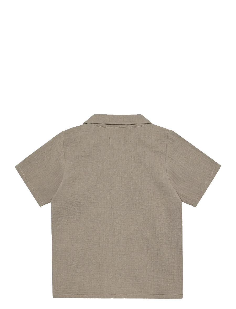 Huttelihut - Shirt SS Muslin - kurzärmlige hemden - moon rock - 2