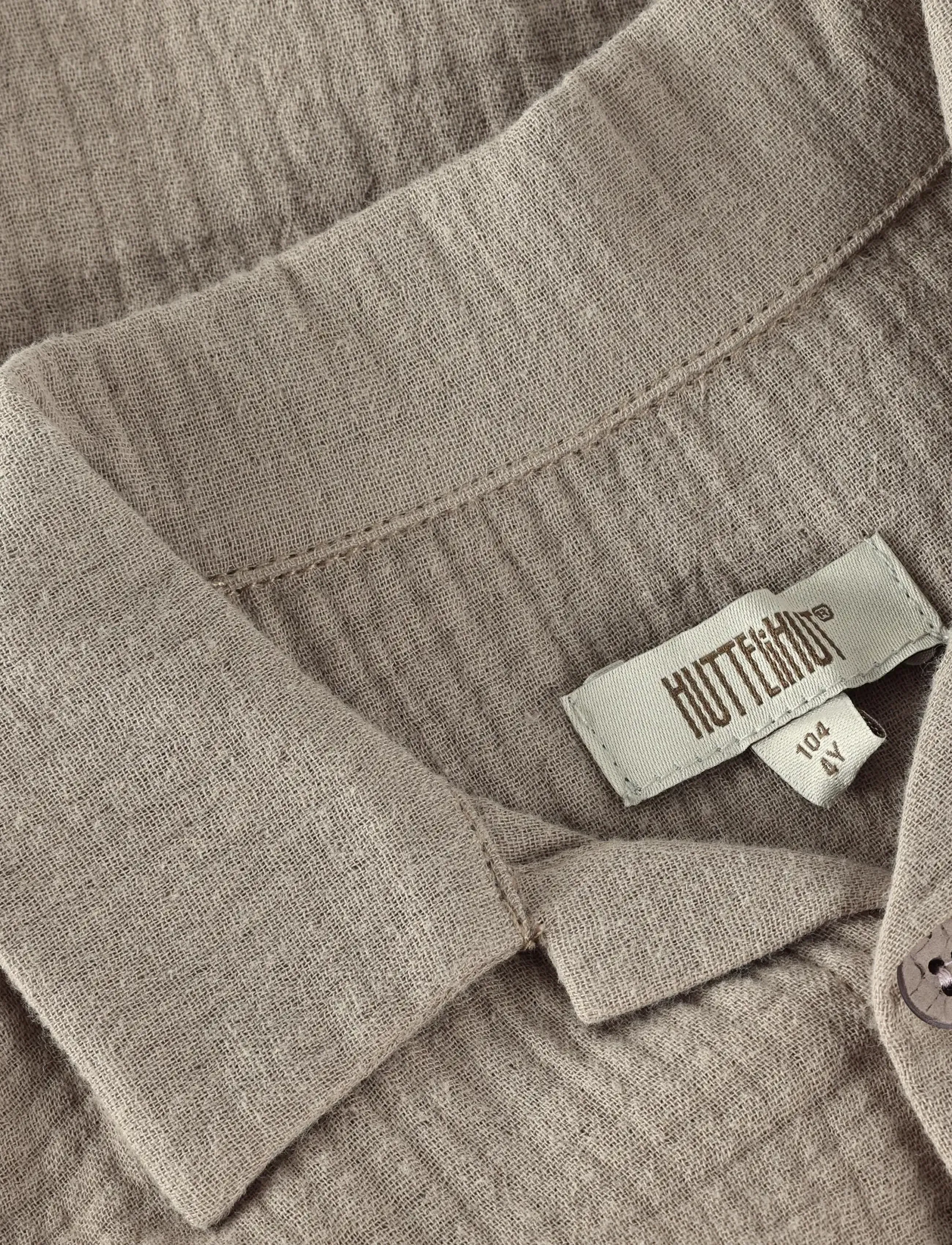 Huttelihut - Shirt SS Muslin - kurzärmlige hemden - moon rock - 4