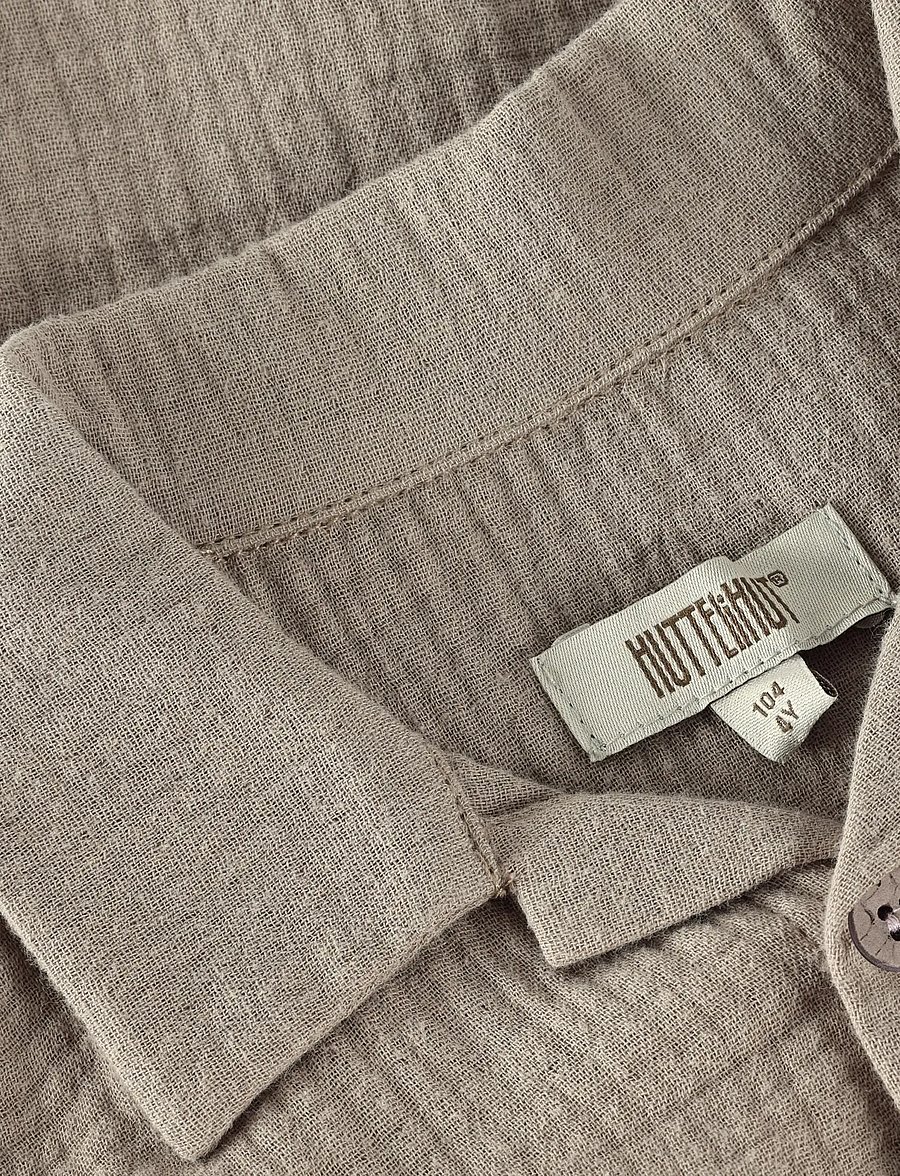 Huttelihut - Shirt SS Muslin - kurzärmlige hemden - moon rock - 4