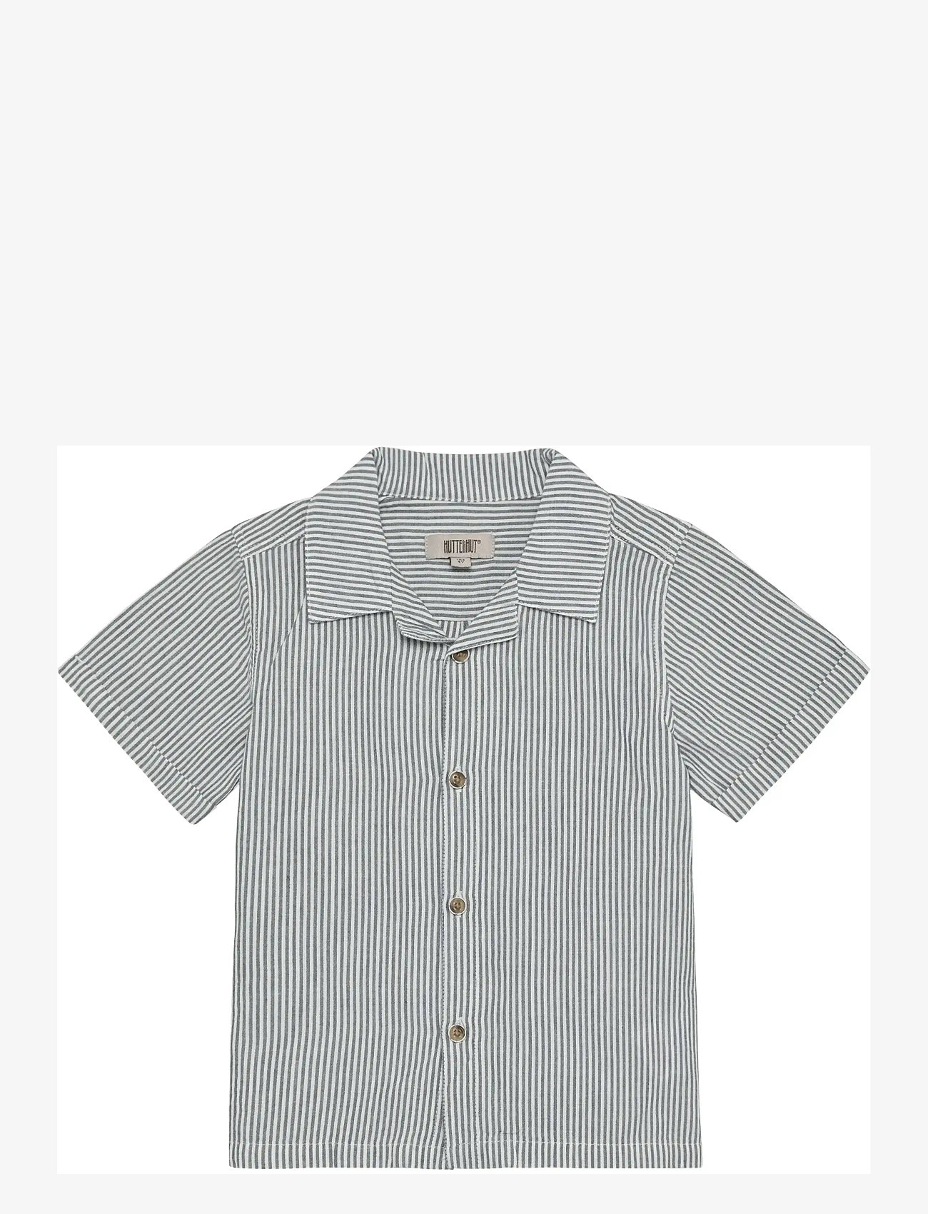 Huttelihut - Shirt SS YD Stripe - kurzärmlige hemden - bering sea - 1