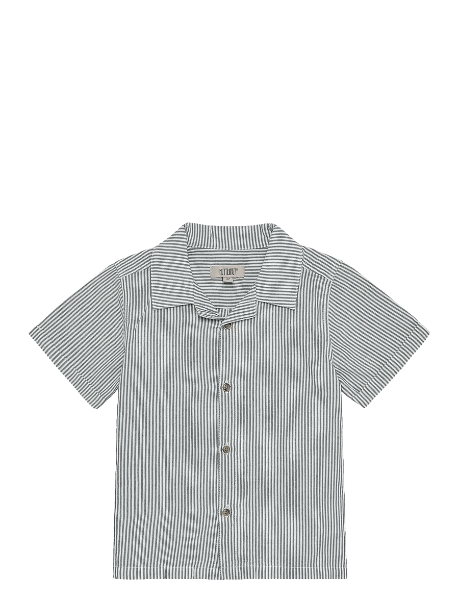 Huttelihut - Shirt SS YD Stripe - short-sleeved shirts - bering sea - 1