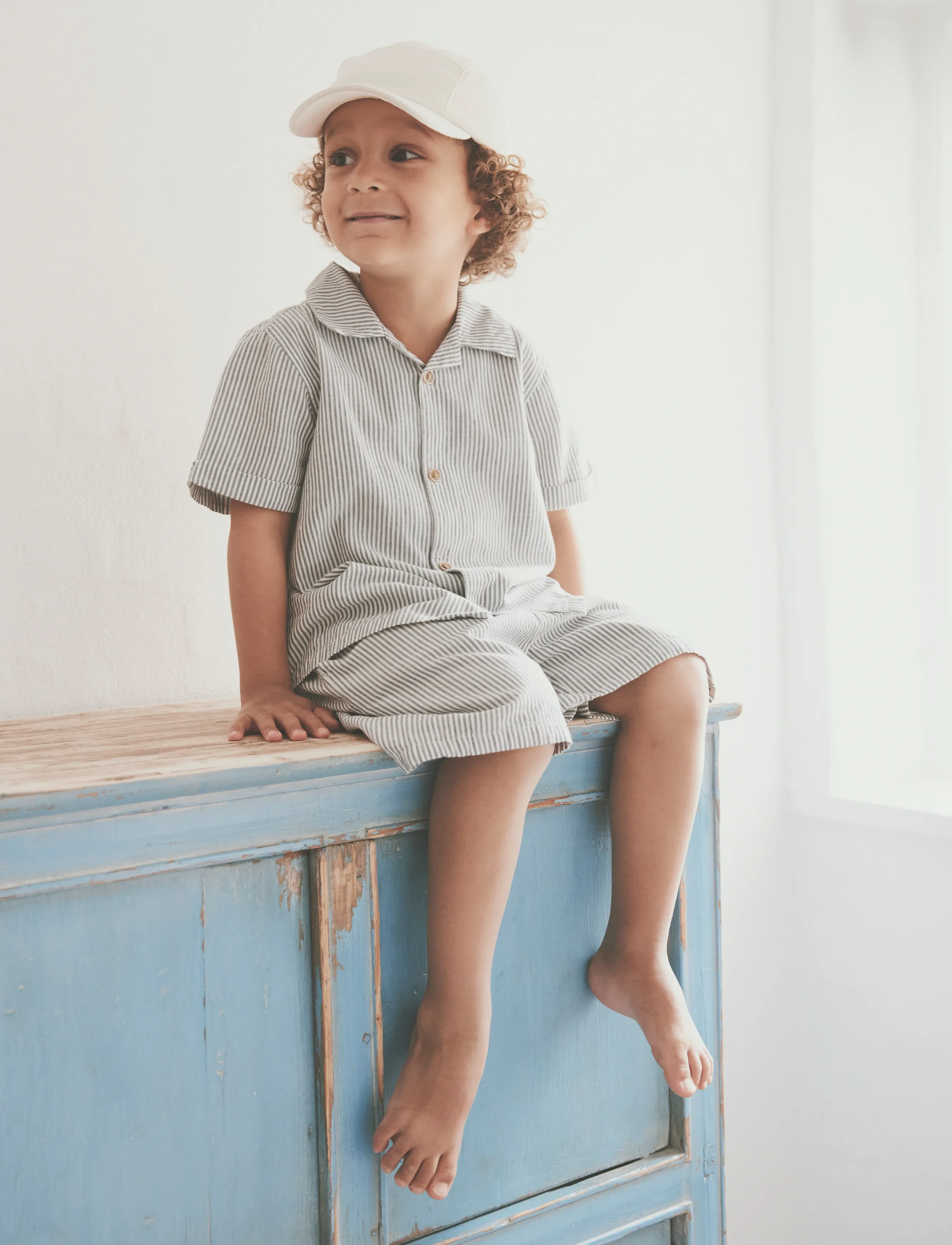 Huttelihut Shirt SS YD Stripe - Yläosat - BERING SEA / multi