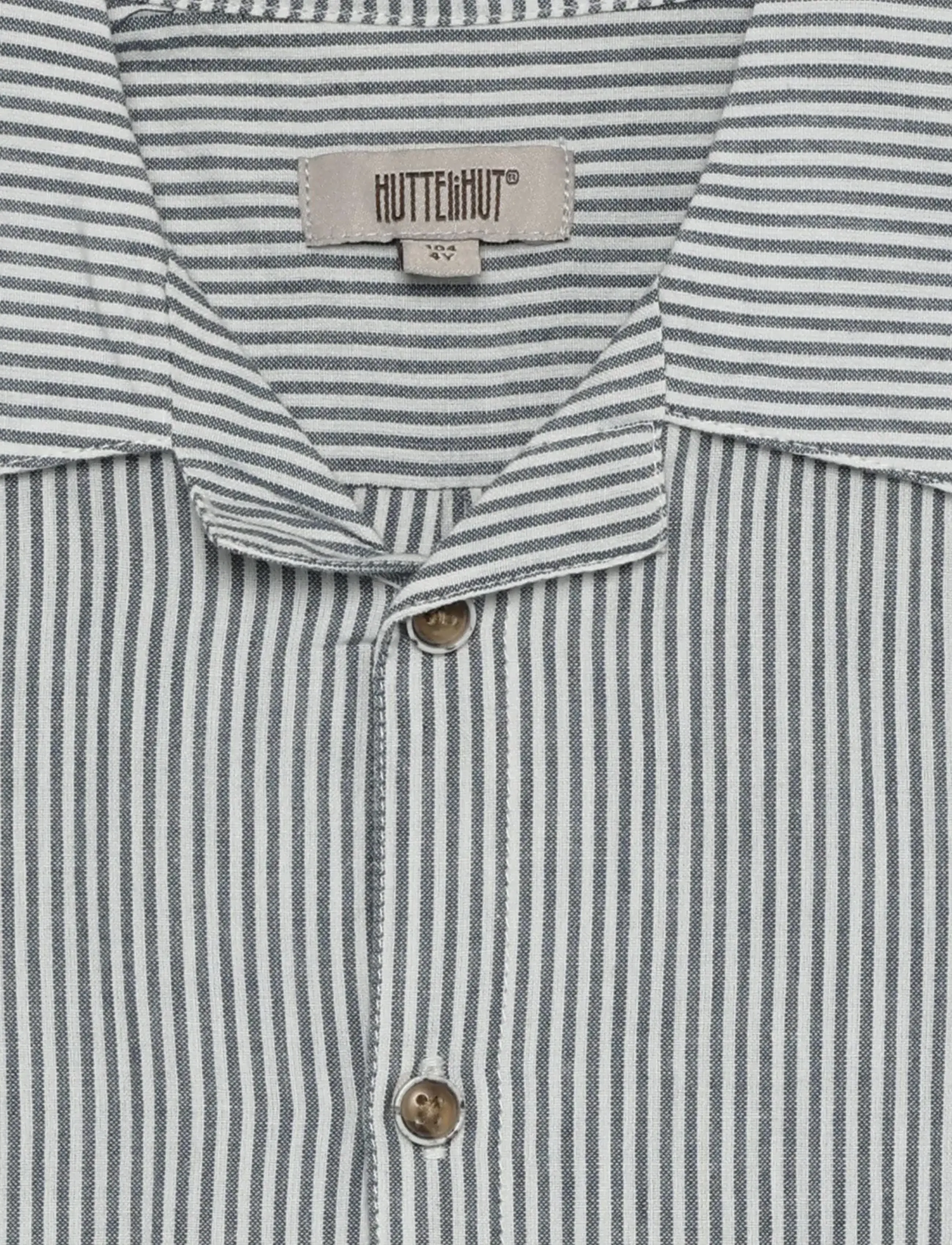 Huttelihut - Shirt SS YD Stripe - kortärmade skjortor - bering sea - 4