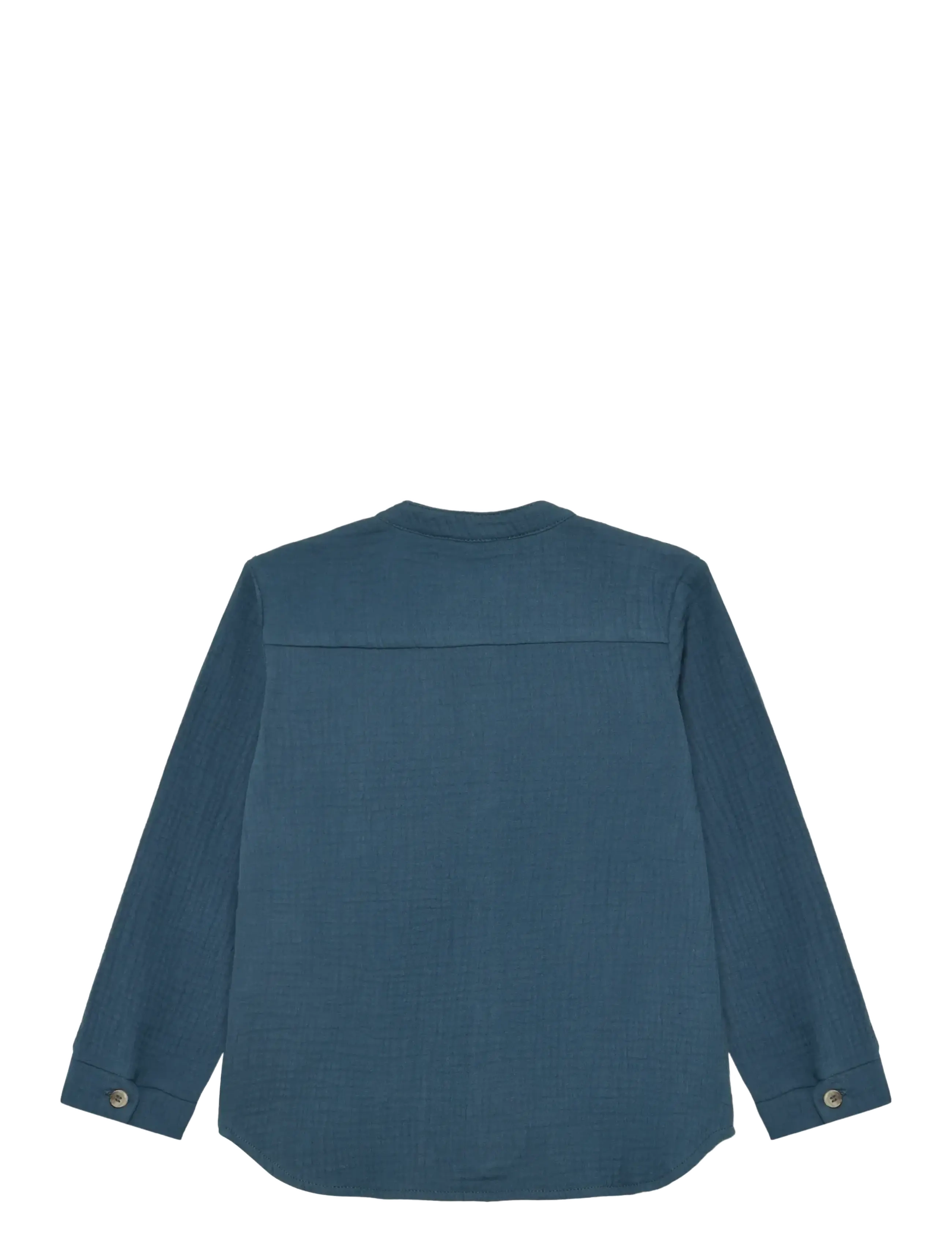 Huttelihut - Shirt LS Muslin - pikkade varrukatega särgid - bering sea - 1