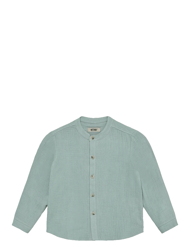 Huttelihut - Shirt LS Muslin - langærmede skjorter - gray mist - 0