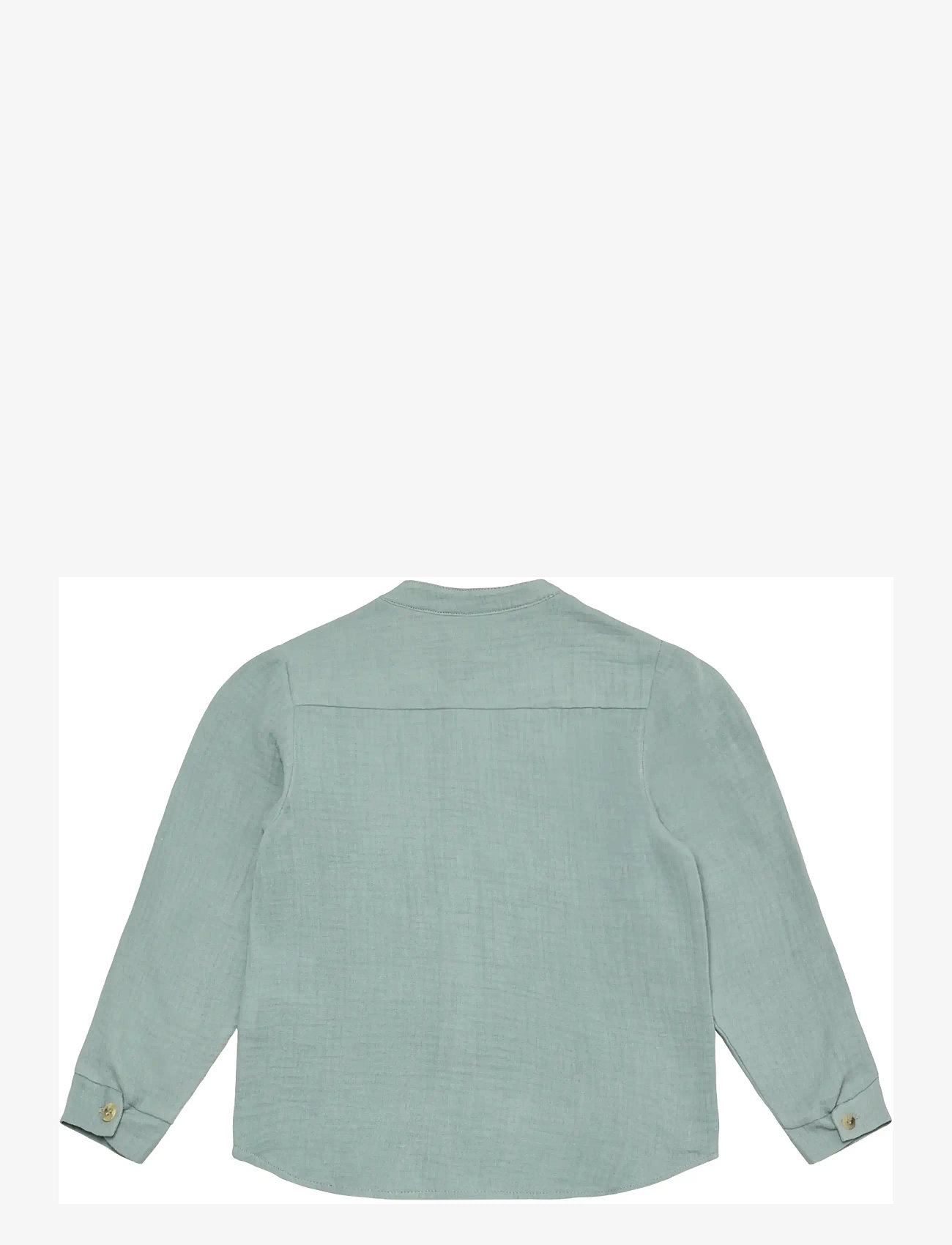 Huttelihut - Shirt LS Muslin - langærmede skjorter - gray mist - 1