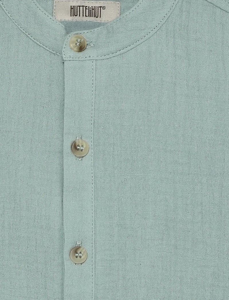 Huttelihut - Shirt LS Muslin - langærmede skjorter - gray mist - 2